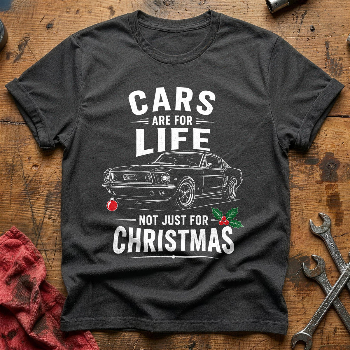 Cars Are For Life Not Just For Christmas 22 T-Shirt - Charcoal