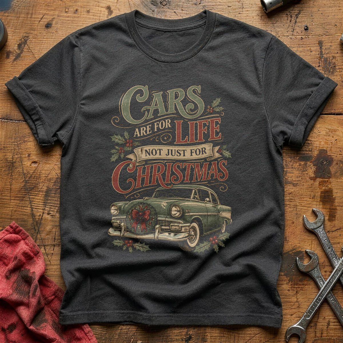 Cars Are For Life Not Just For Christmas 74 T-Shirt - Charcoal