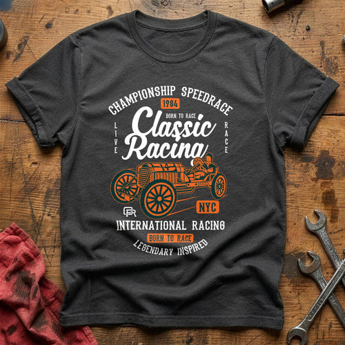 Classic racing T-Shirt - Charcoal