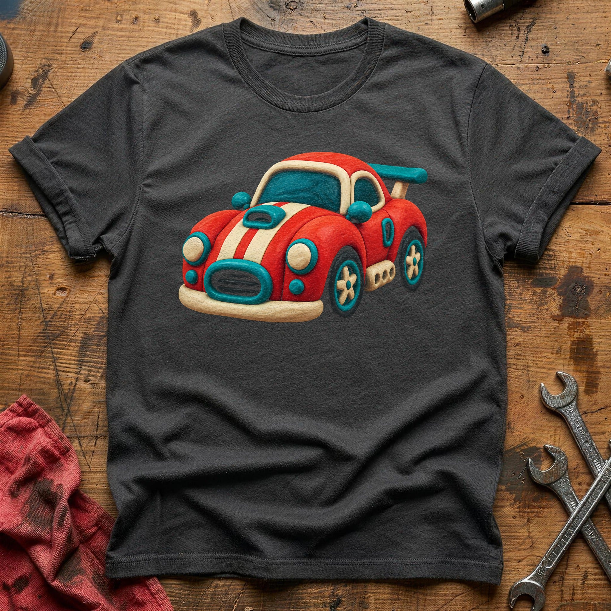 Claymation Car 24 T-Shirt - Charcoal