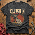 Clutch In, World Out T-Shirt - Charcoal