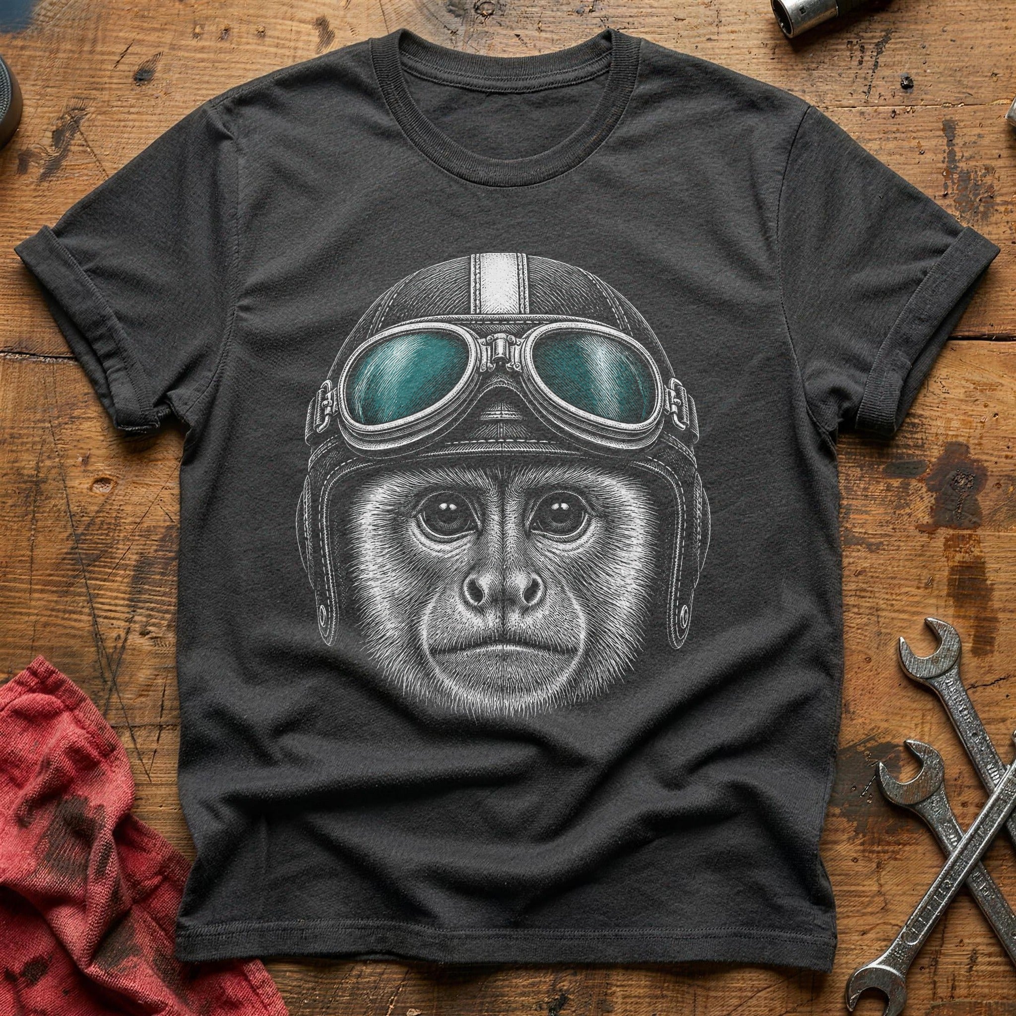 Cockpit Ape T-Shirt - Charcoal