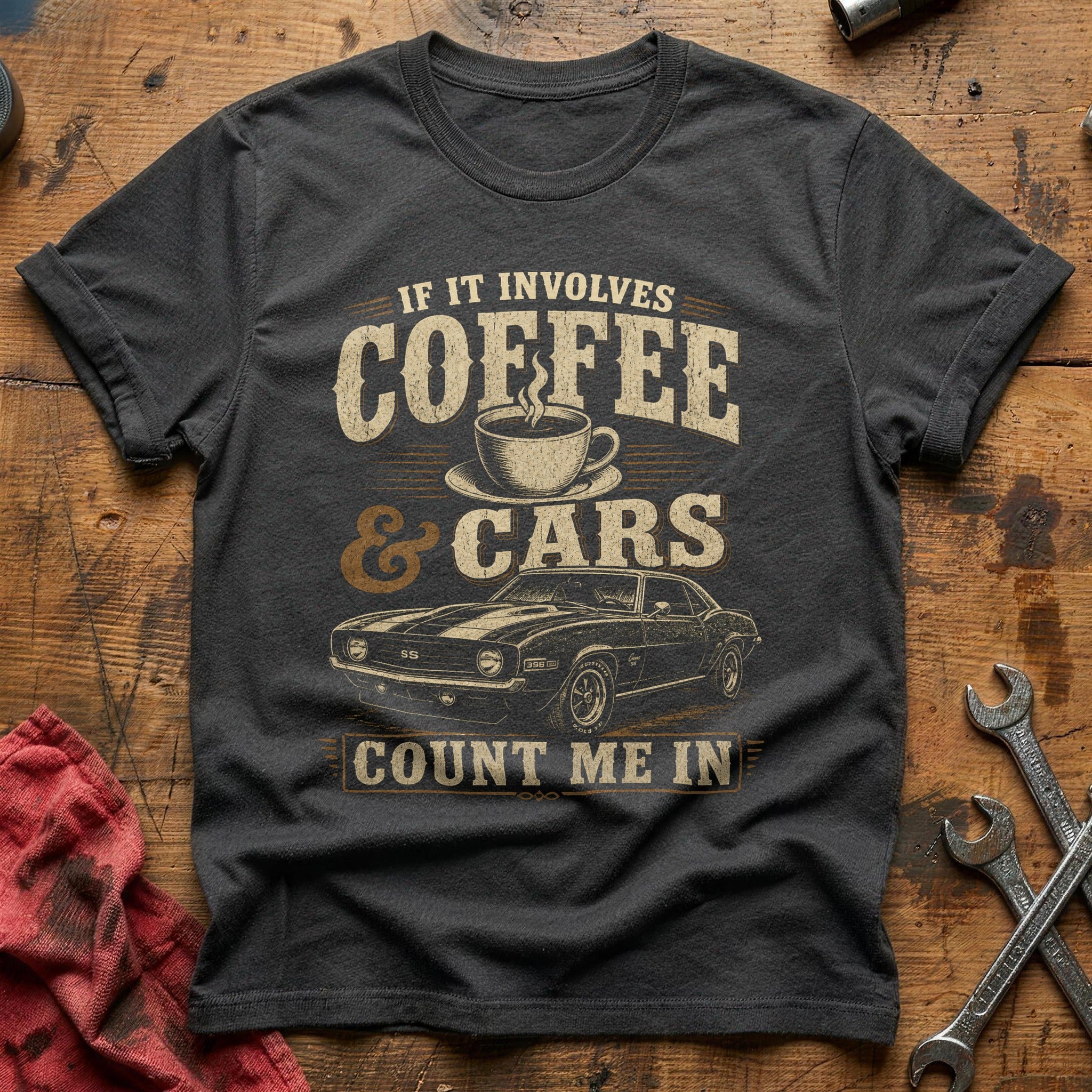 Coffee & Classics T-Shirt - Charcoal