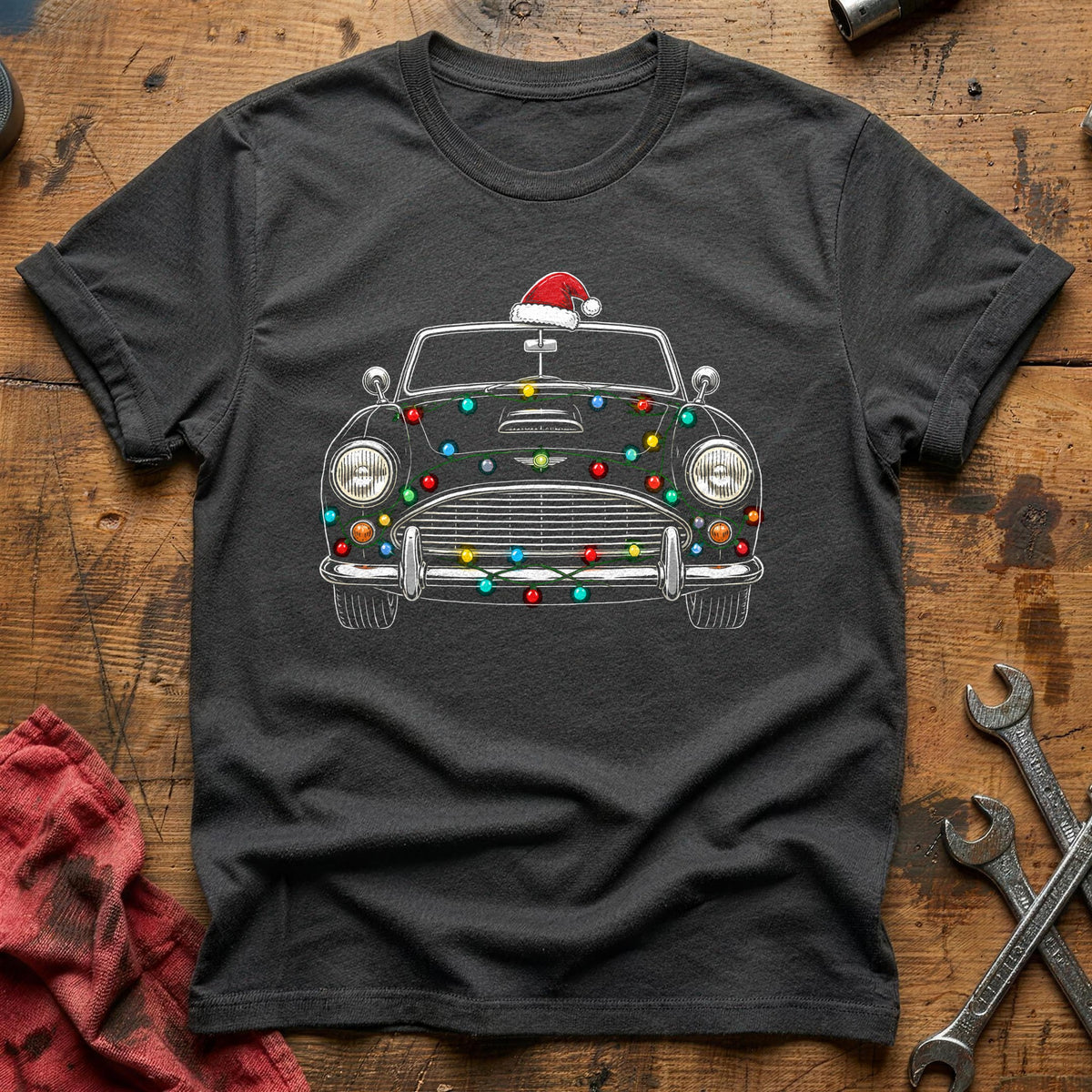 Convertible Christmas Lights 18 T-Shirt - Charcoal