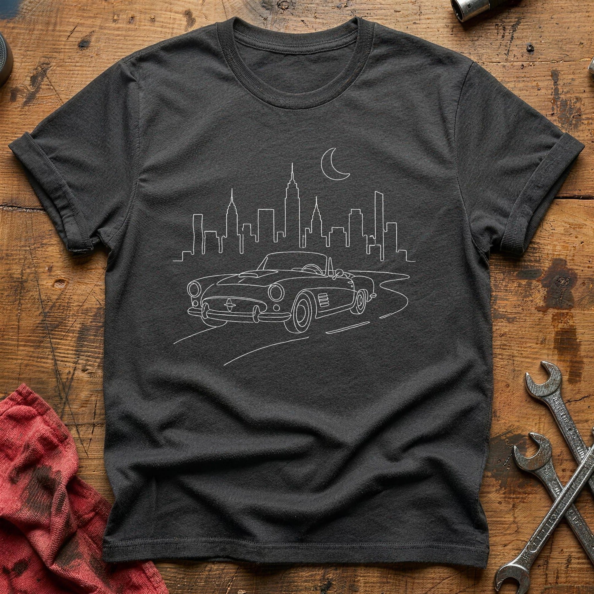 Convertible City Night 73 T-Shirt - Charcoal