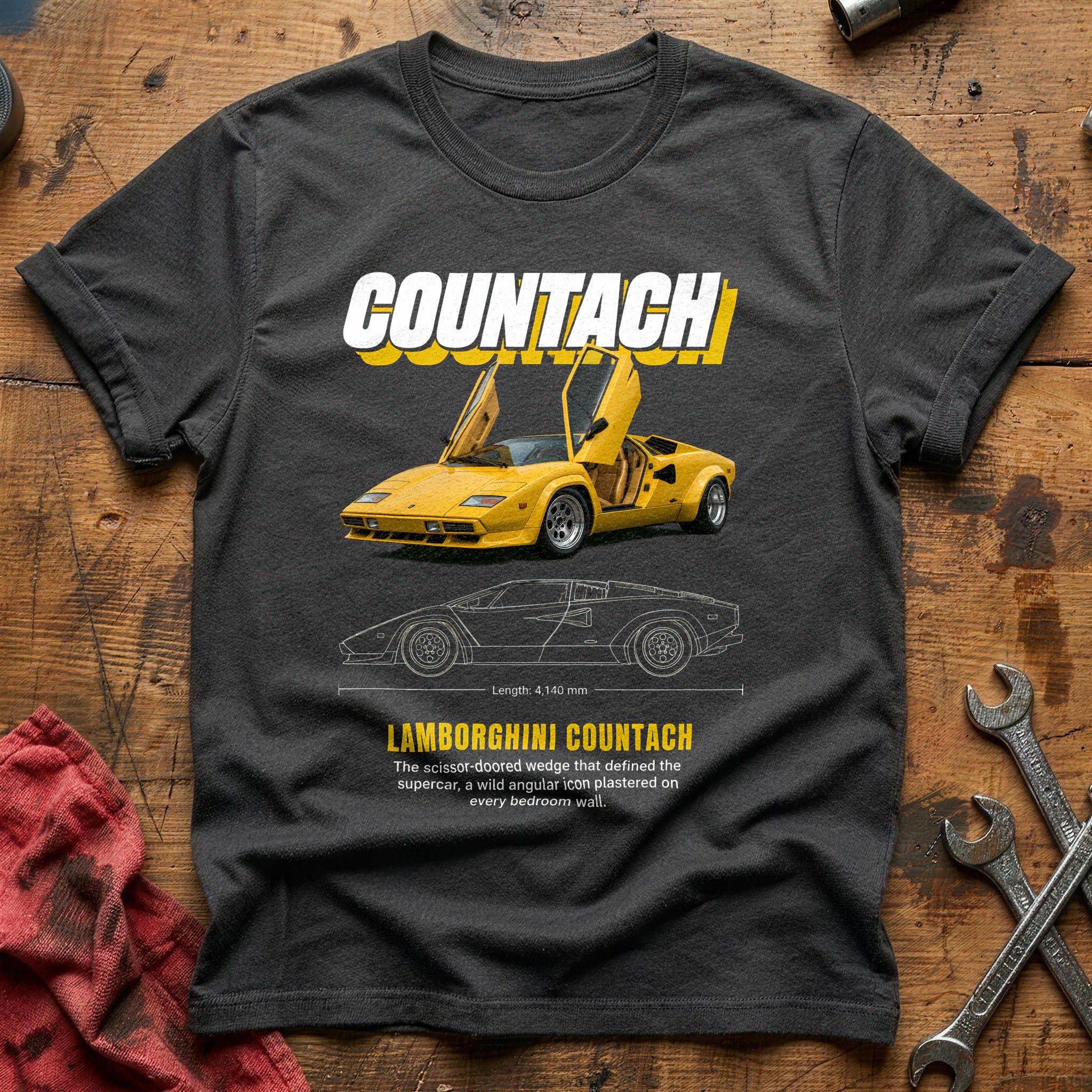 Countach 26 T-Shirt - Charcoal