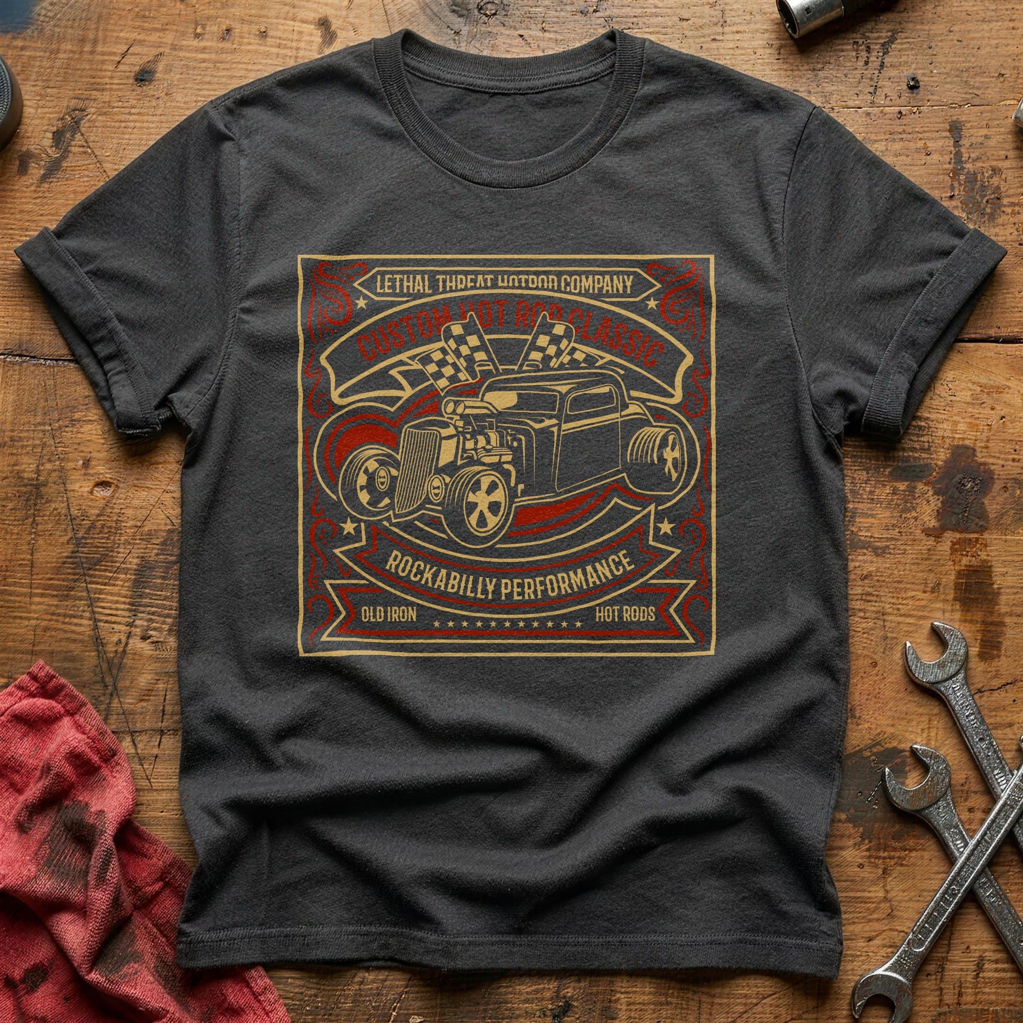 Custom hot rod classic T-Shirt - Charcoal