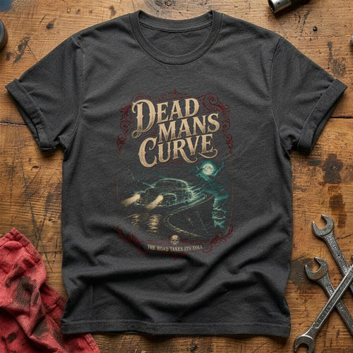 Dead Mans Curve 45 T-Shirt - Charcoal