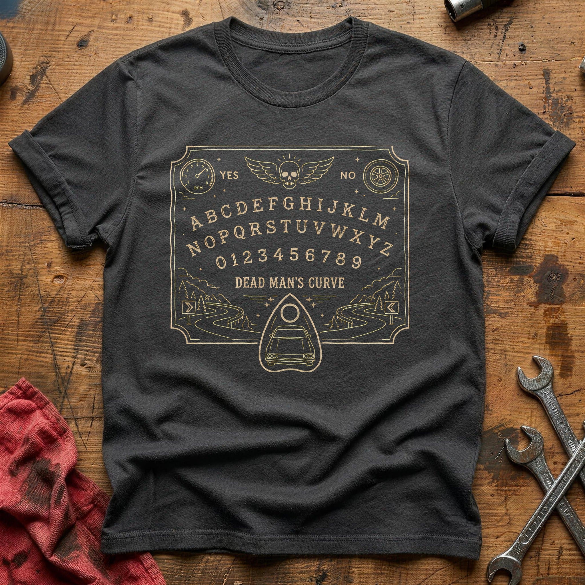 Deadmans Curve Board 37 T-Shirt - Charcoal