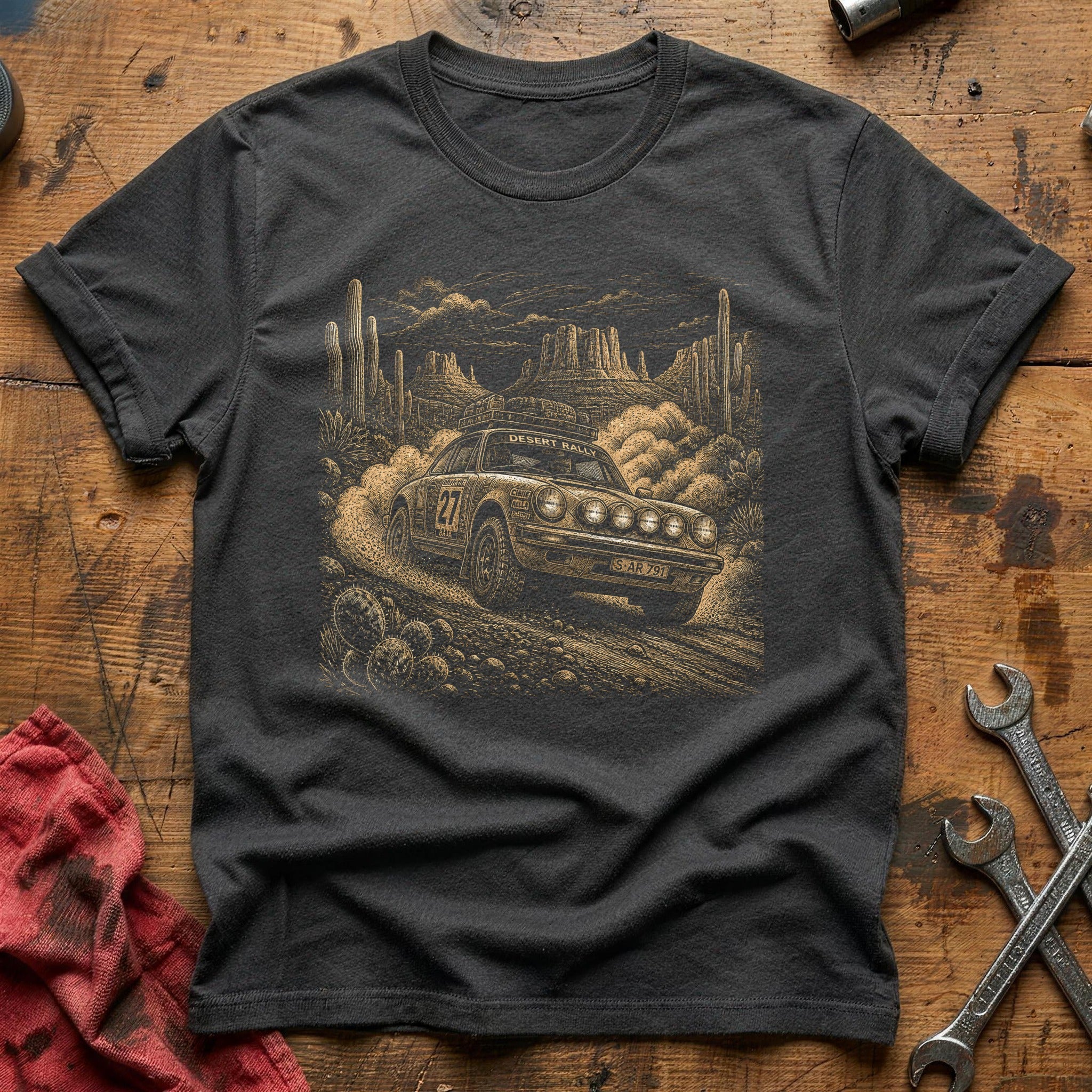 Desert Rally Legend T-Shirt - Charcoal