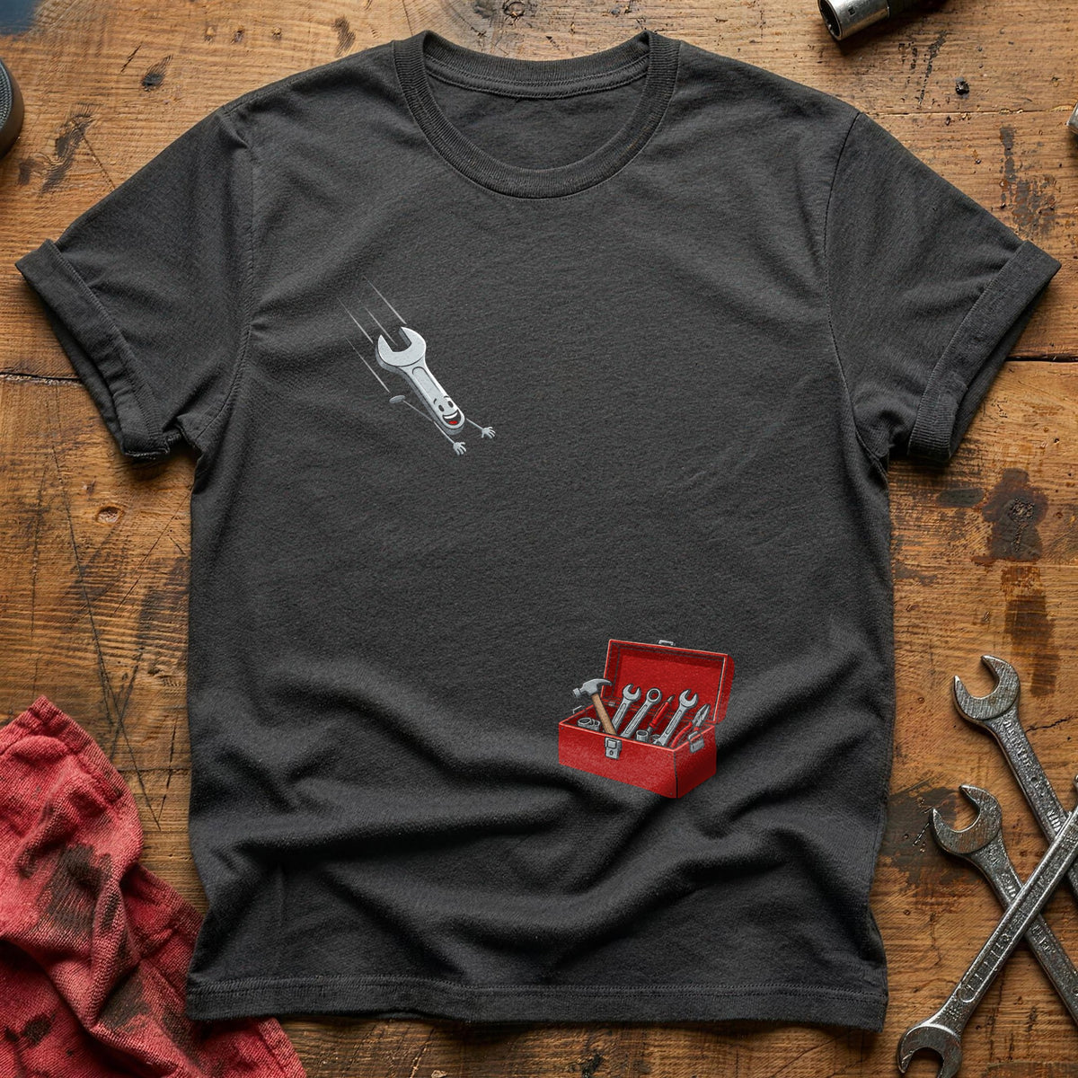 Diving Spanner Toolbox 26 T-Shirt - Charcoal