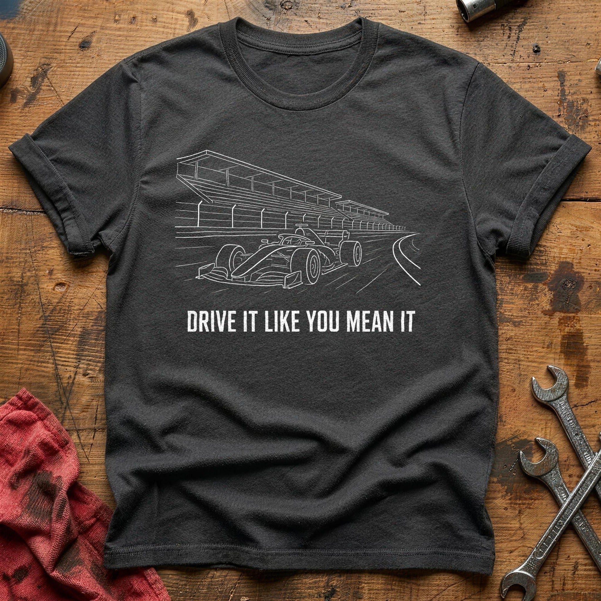 Drive It Like You Mean It 44 T-Shirt - Charcoal
