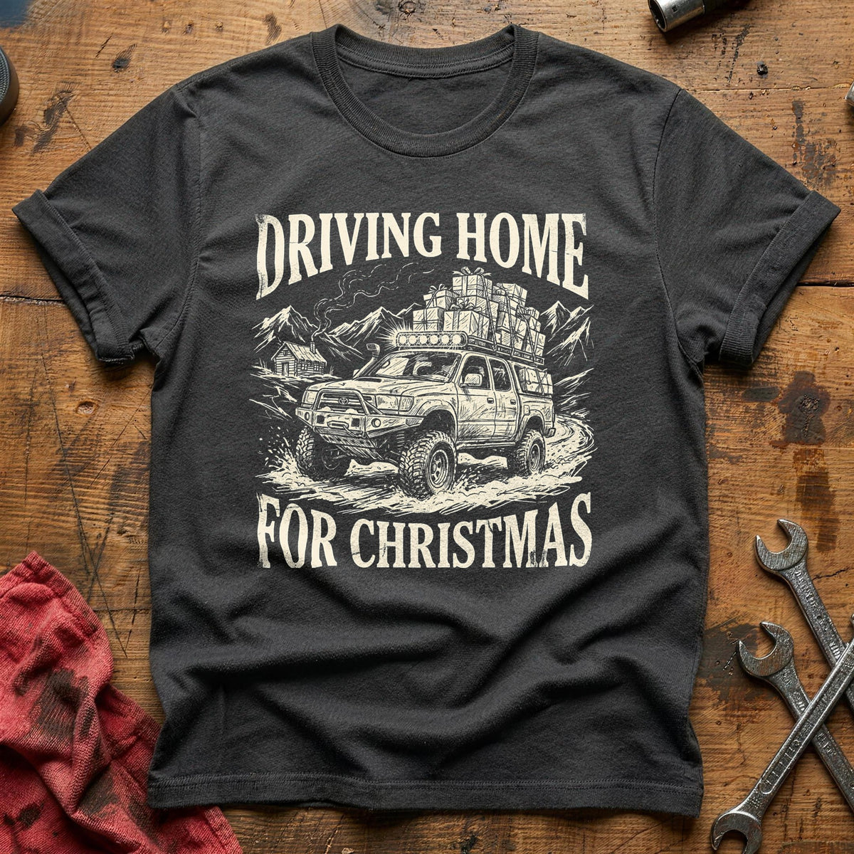 Driving Home For Christmas 14 T-Shirt - Charcoal