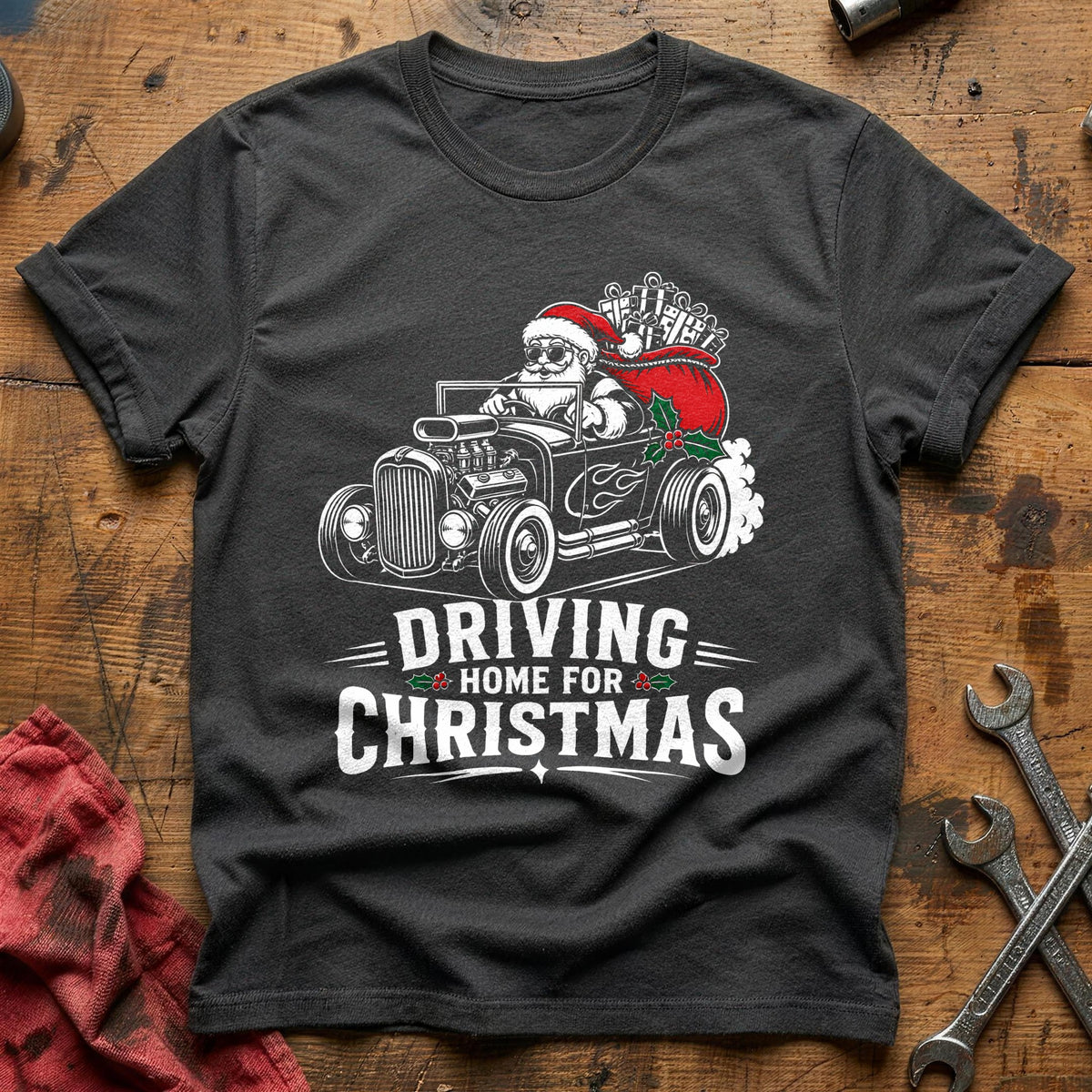 Driving Home For Christmas 3 T-Shirt - Charcoal