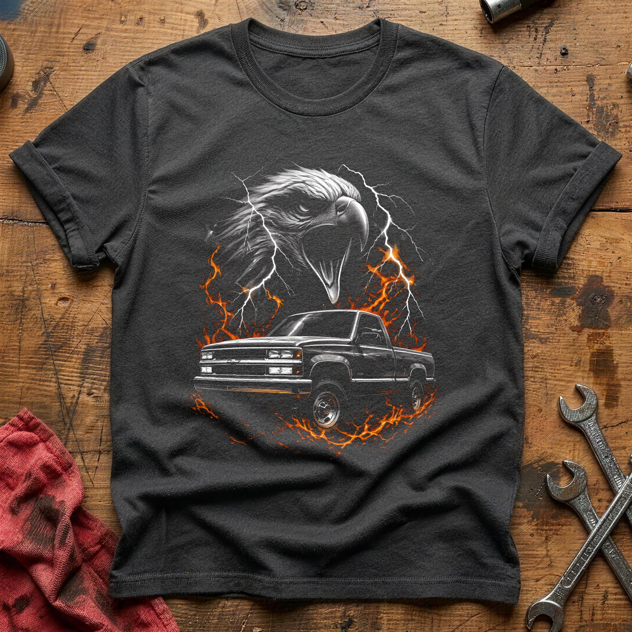 Eagle Truck Lightning T-Shirt - Charcoal