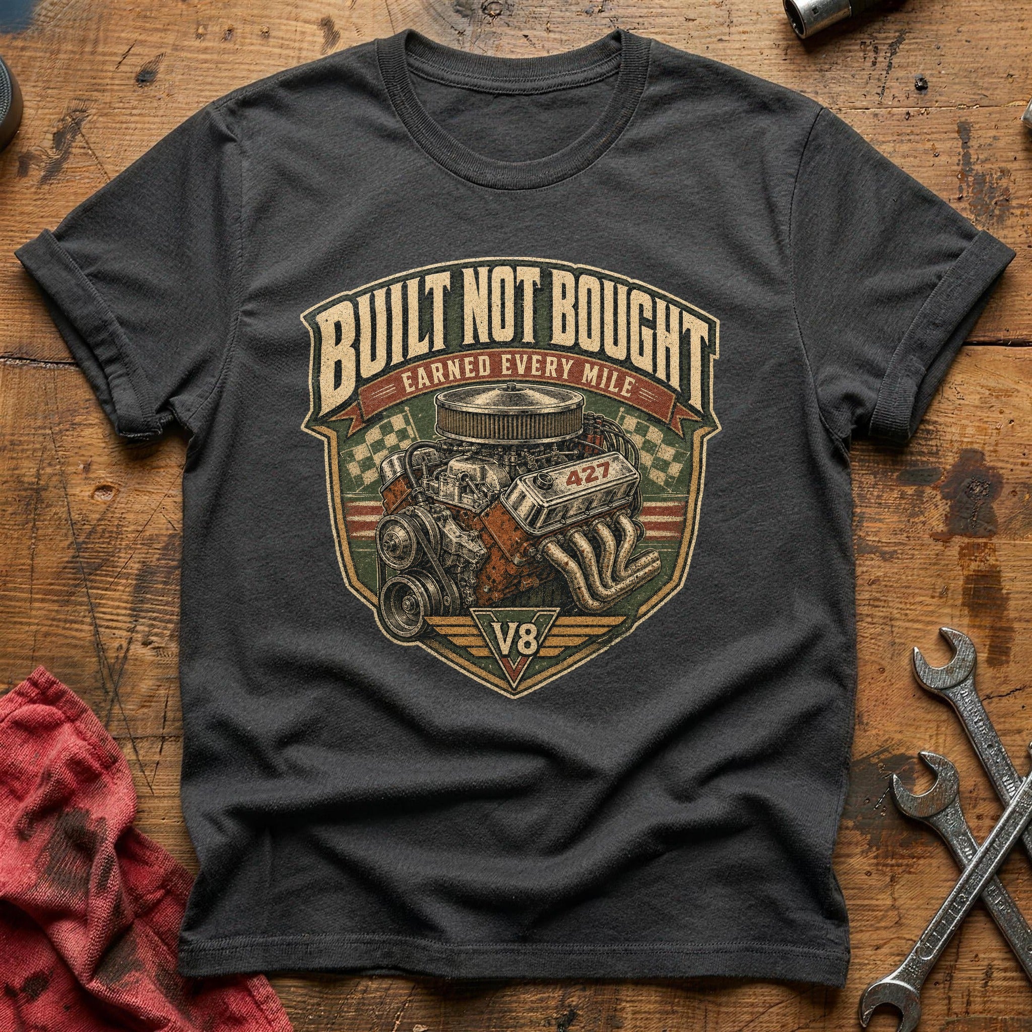 Earned Every Mile T-Shirt - Charcoal