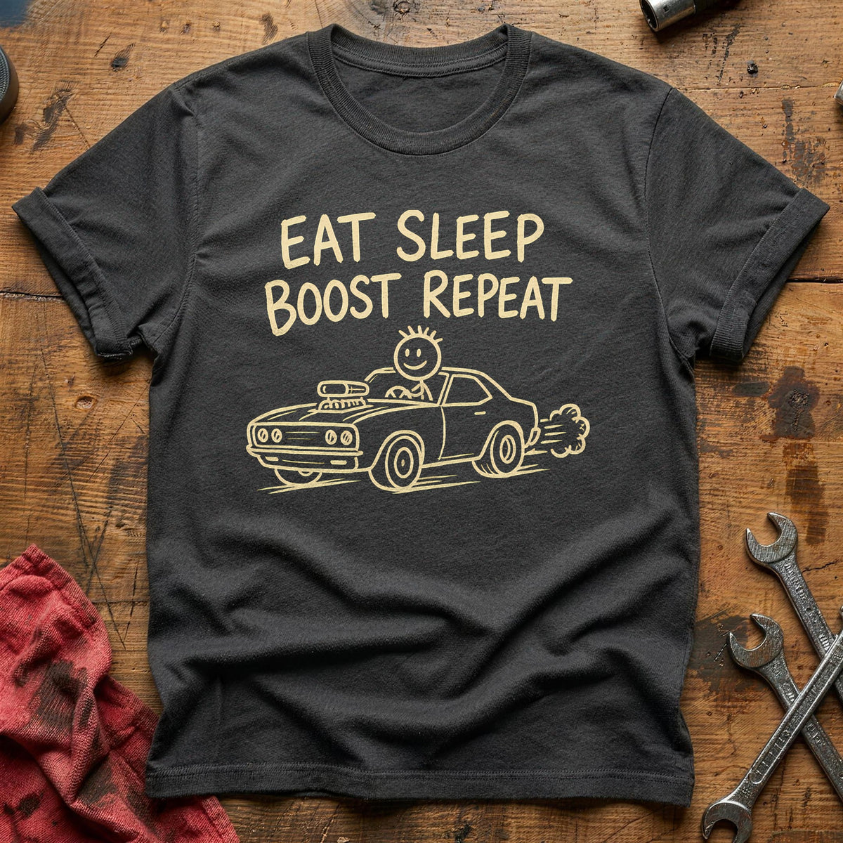 Eat Sleep Boost 31 T-Shirt - Charcoal