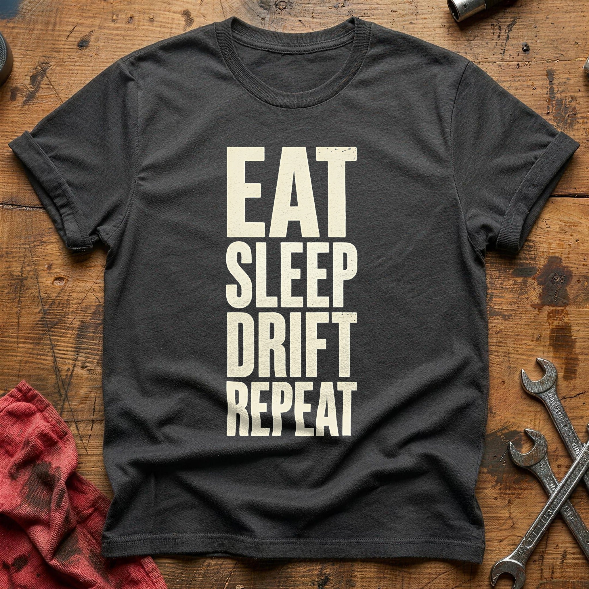 Eat Sleep Drift Repeat 71 T-Shirt - Charcoal
