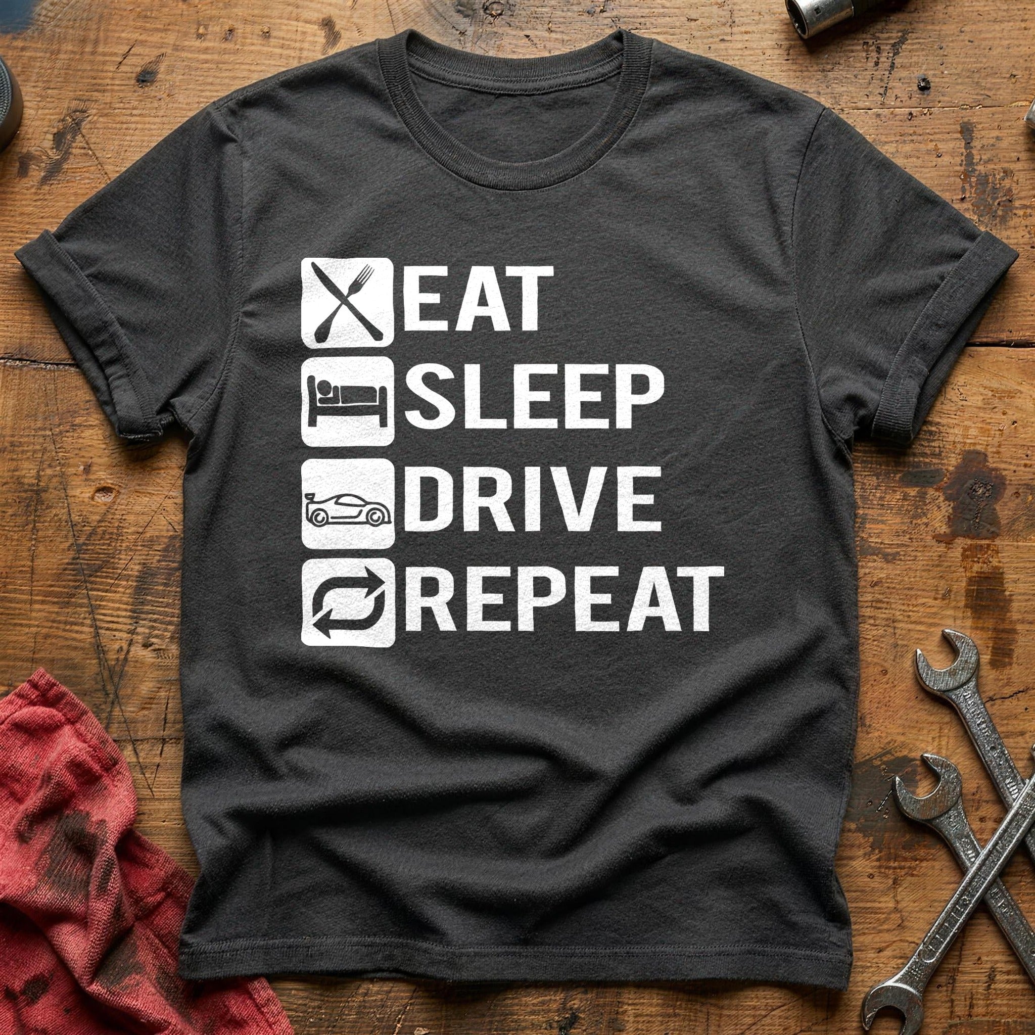 Eat sleep drive T-Shirt - Charcoal