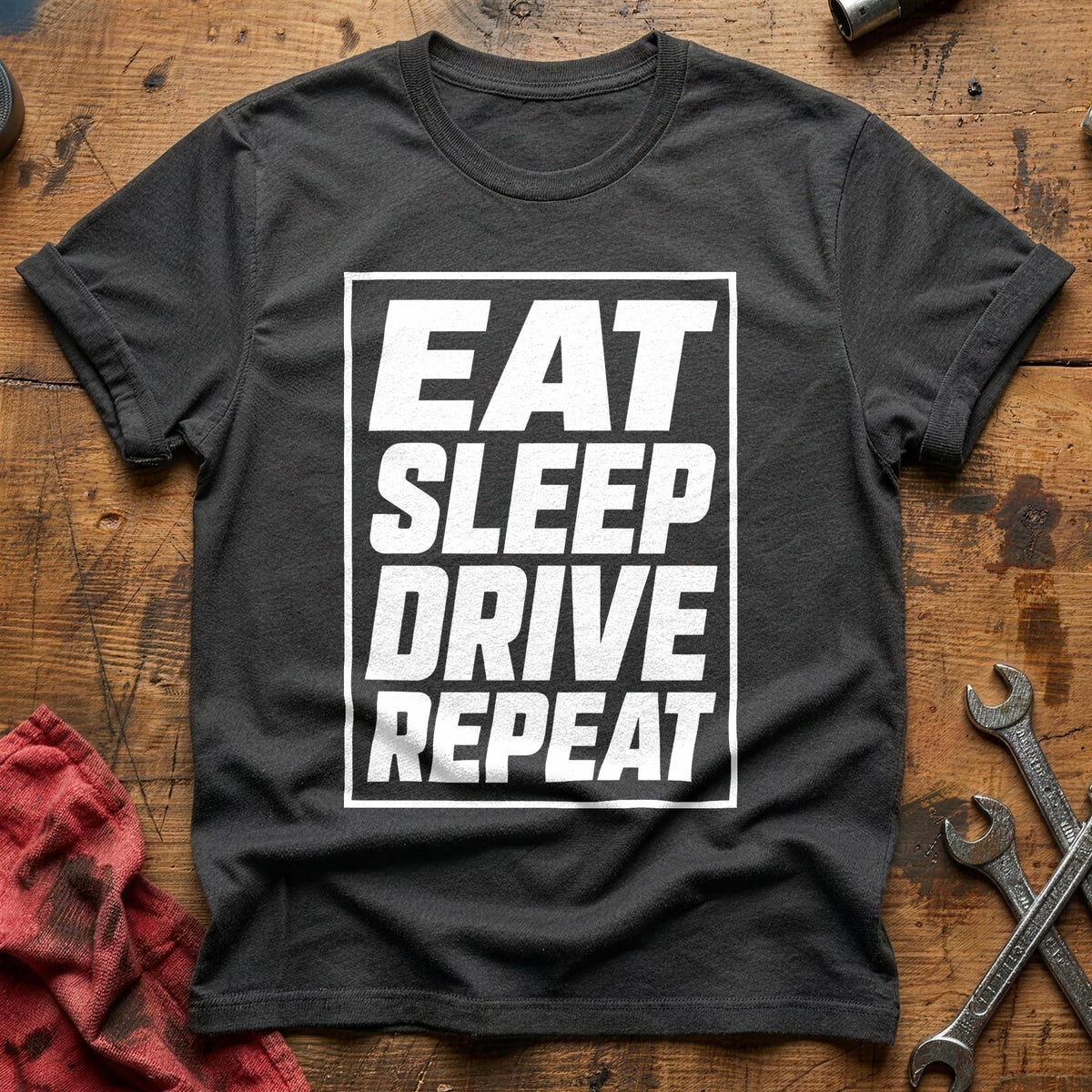 Eat Sleep Drive Repeat 93 T-Shirt - Charcoal