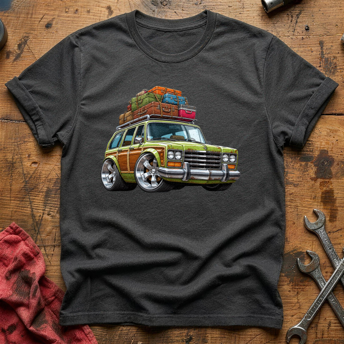 Family Wagon 71 T-Shirt - Charcoal