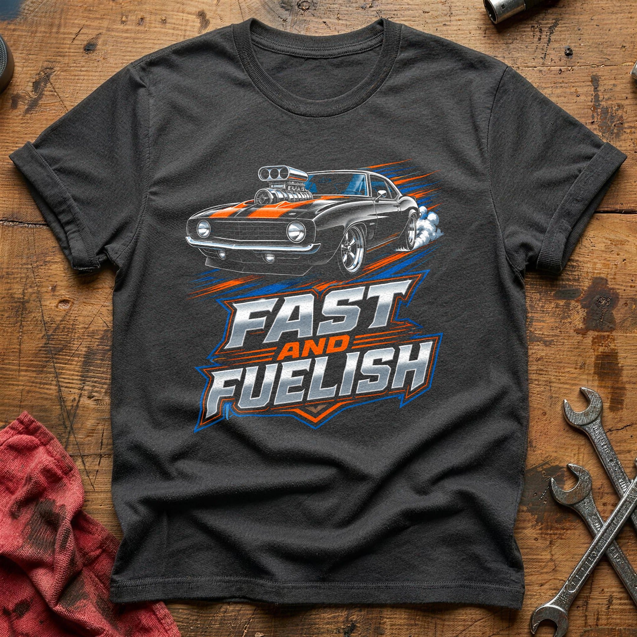 Fast And Fuelish 80 T-Shirt - Charcoal