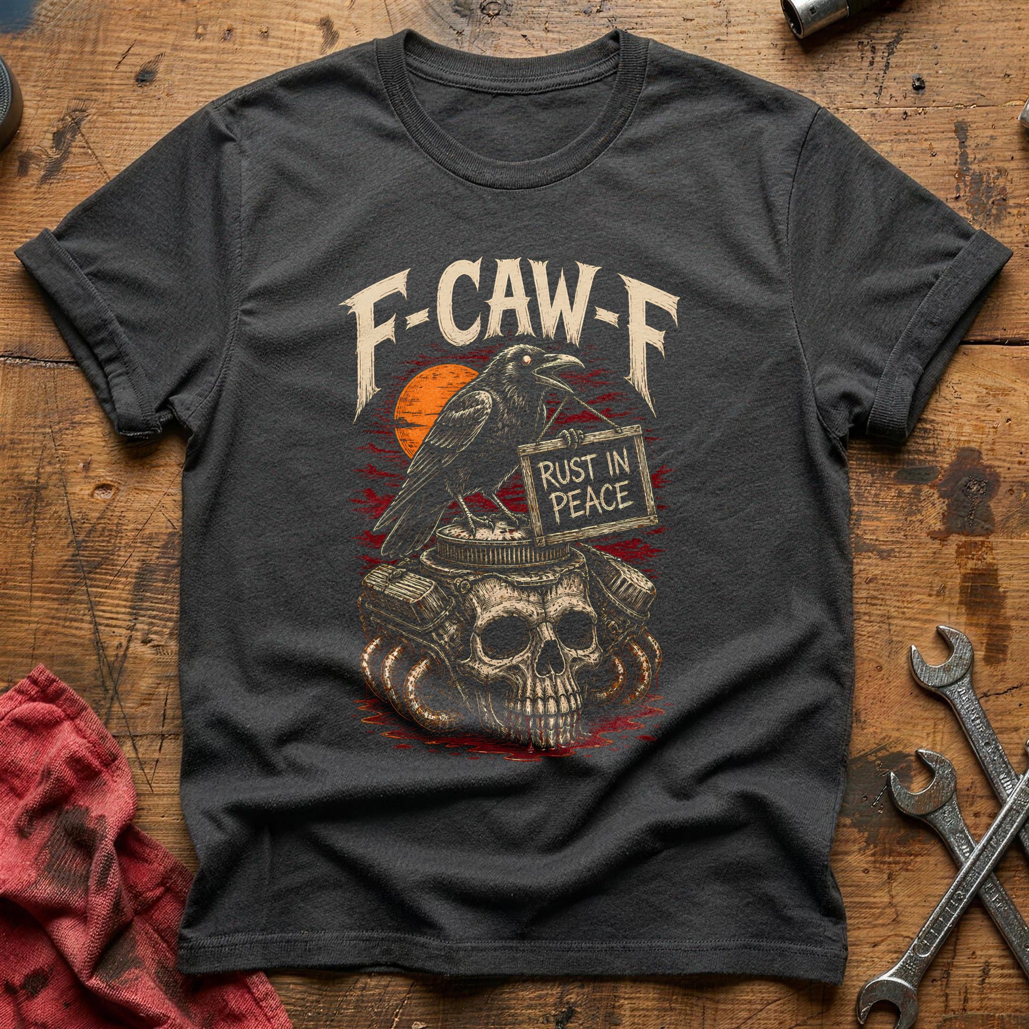 Fcawf Rust In Peace 81 T-Shirt - Charcoal
