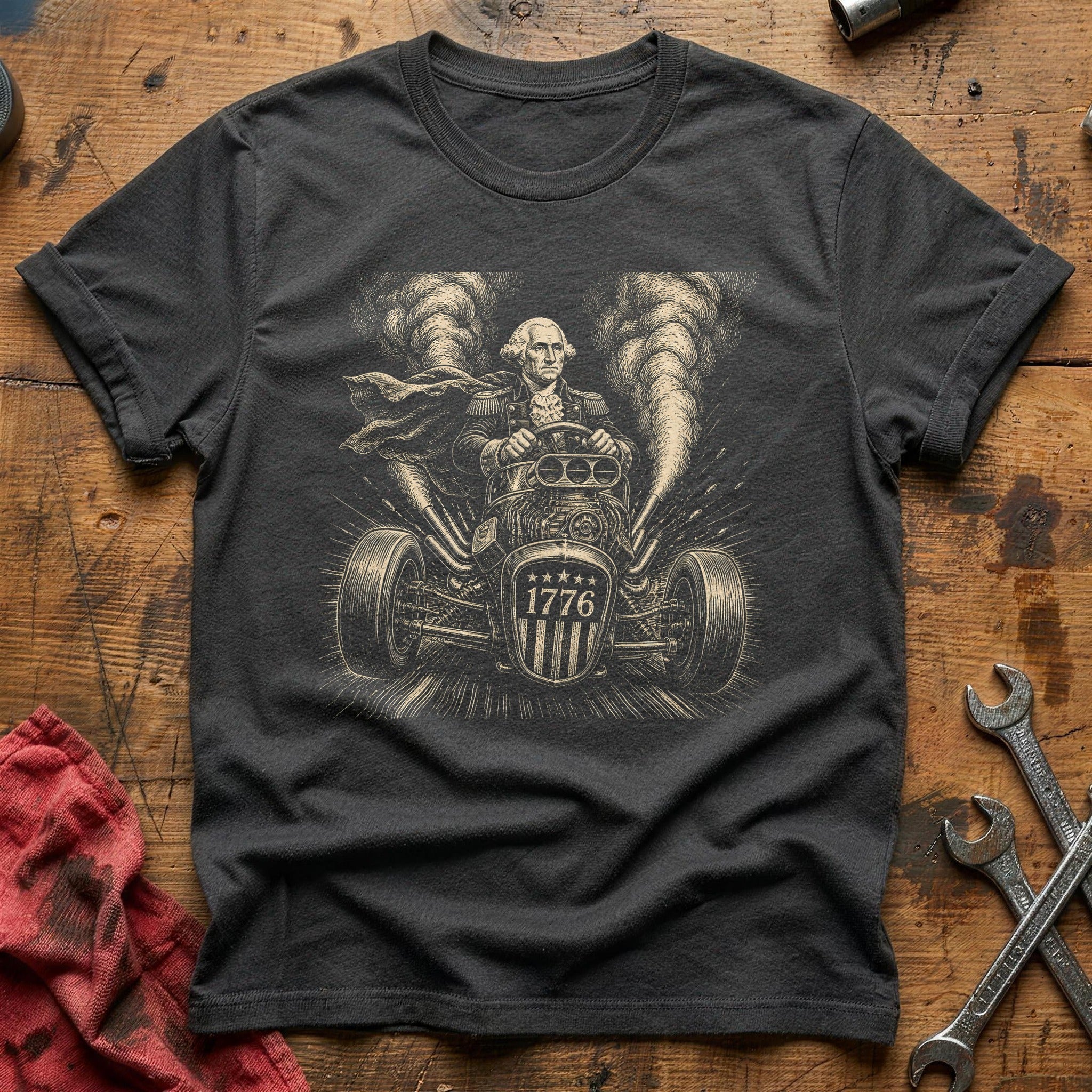 Founding Father Grand Prix T-Shirt - Charcoal