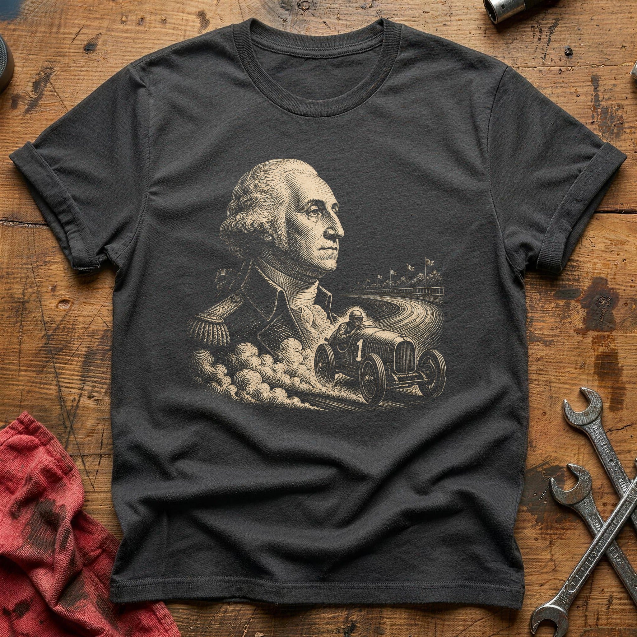 Founding Racer T-Shirt - Charcoal