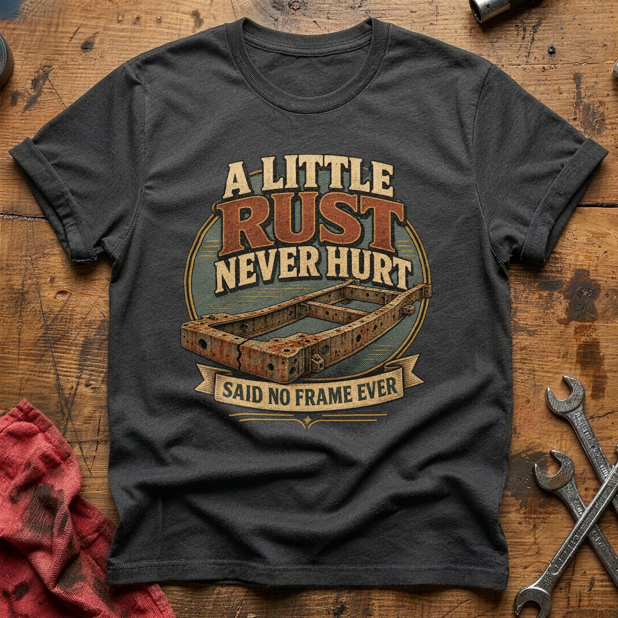 Frame Collapse Blues T-Shirt - Charcoal