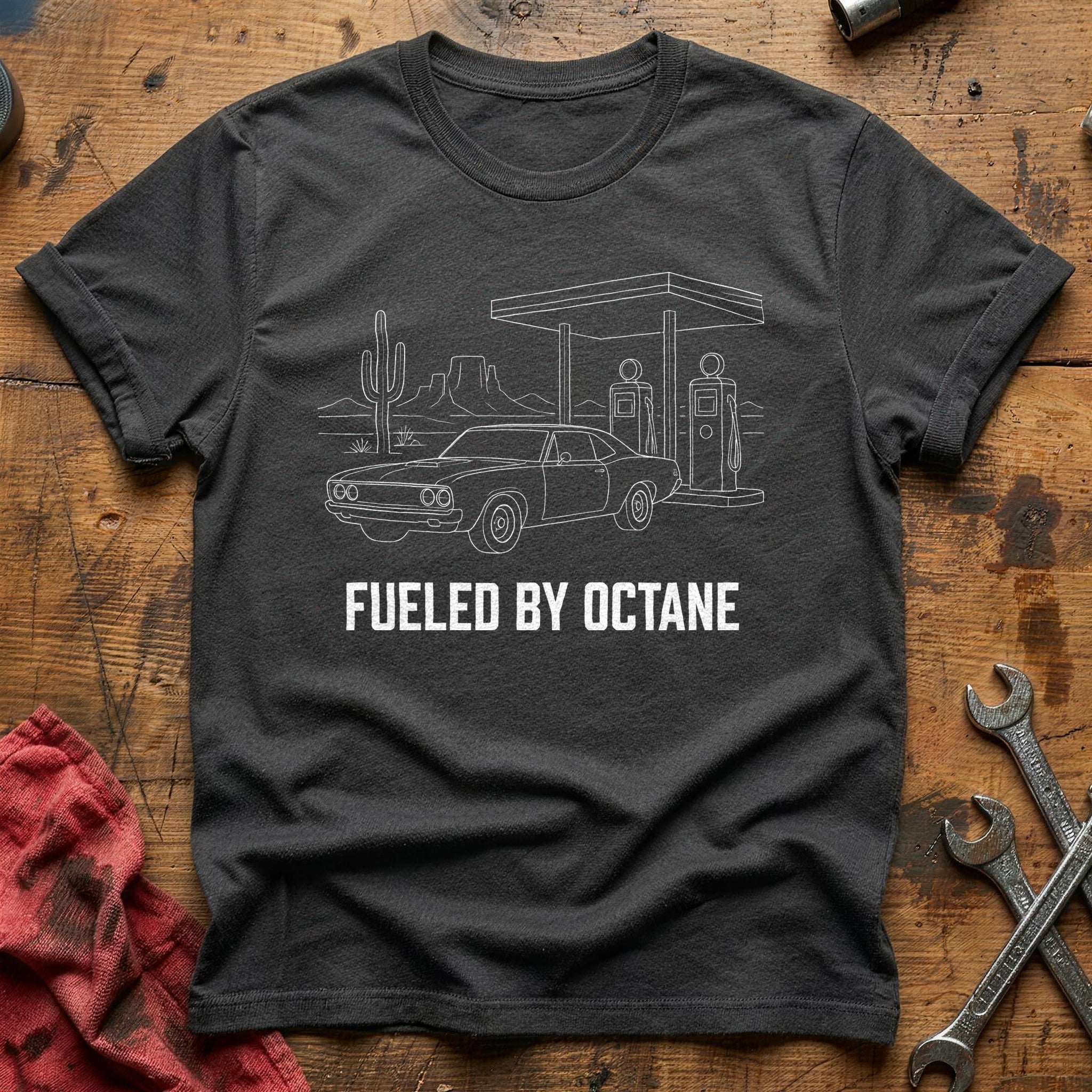 Fueled By Octane 72 T-Shirt - Charcoal