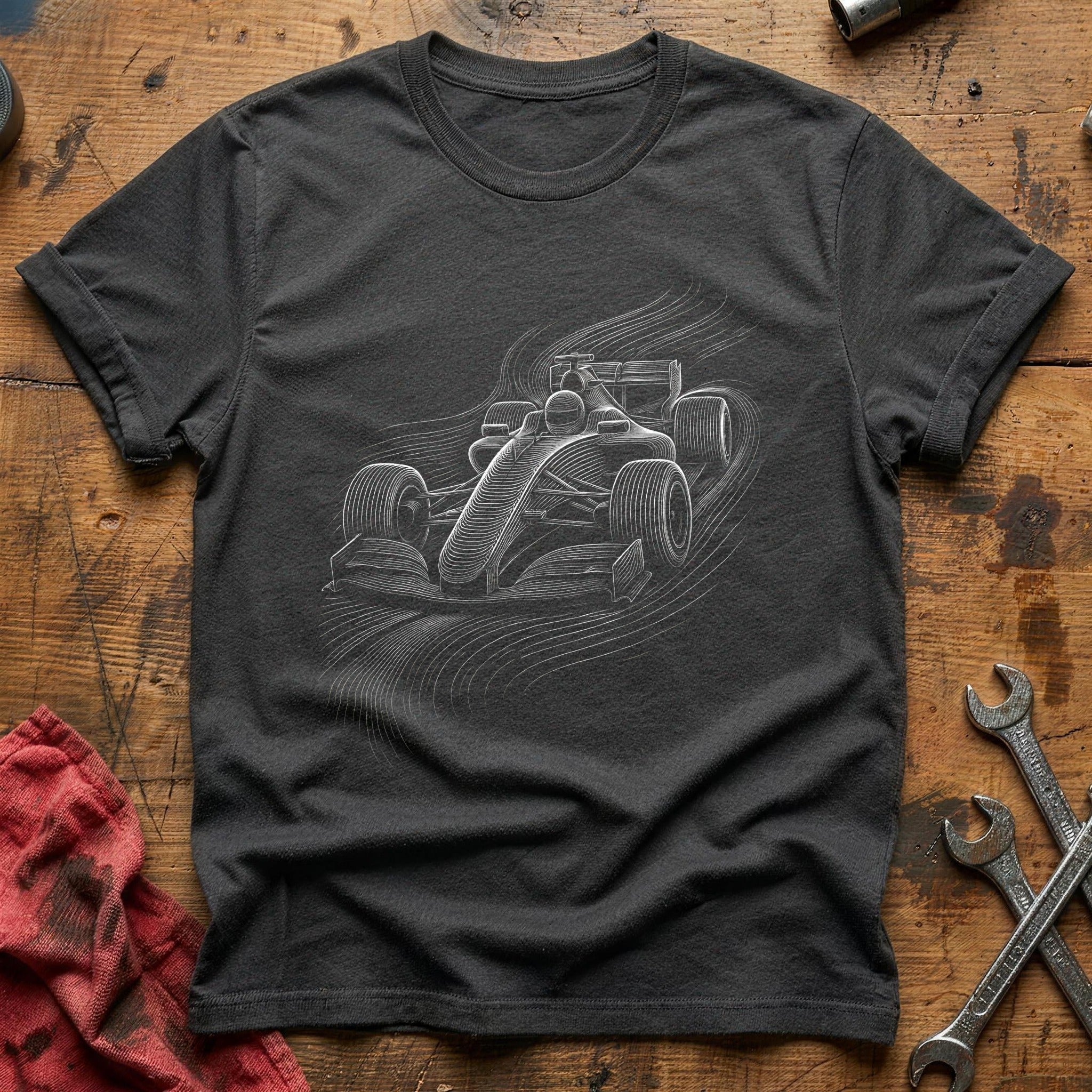 Full Throttle Sketch T-Shirt - Charcoal