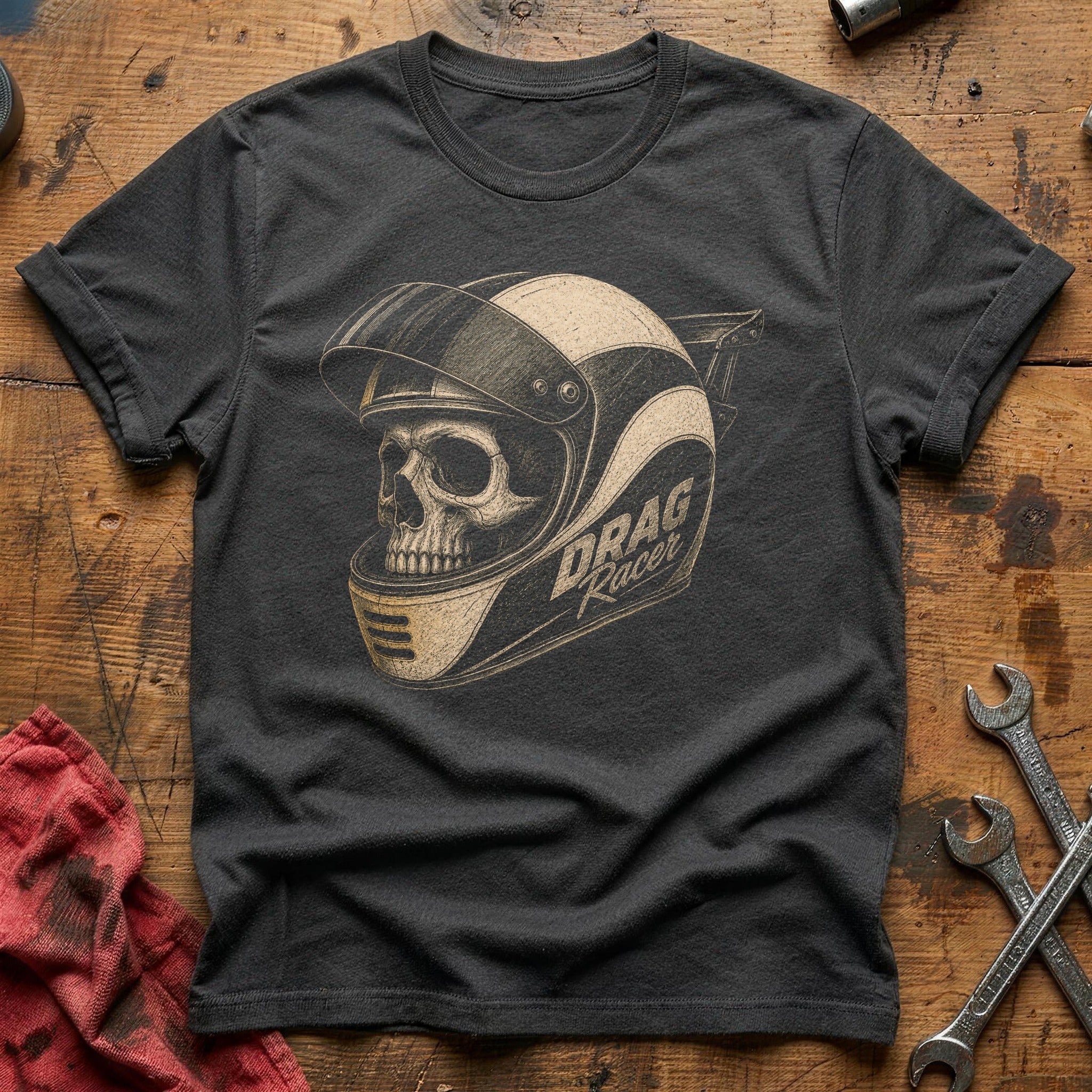 Full Throttle Skull T-Shirt - Charcoal