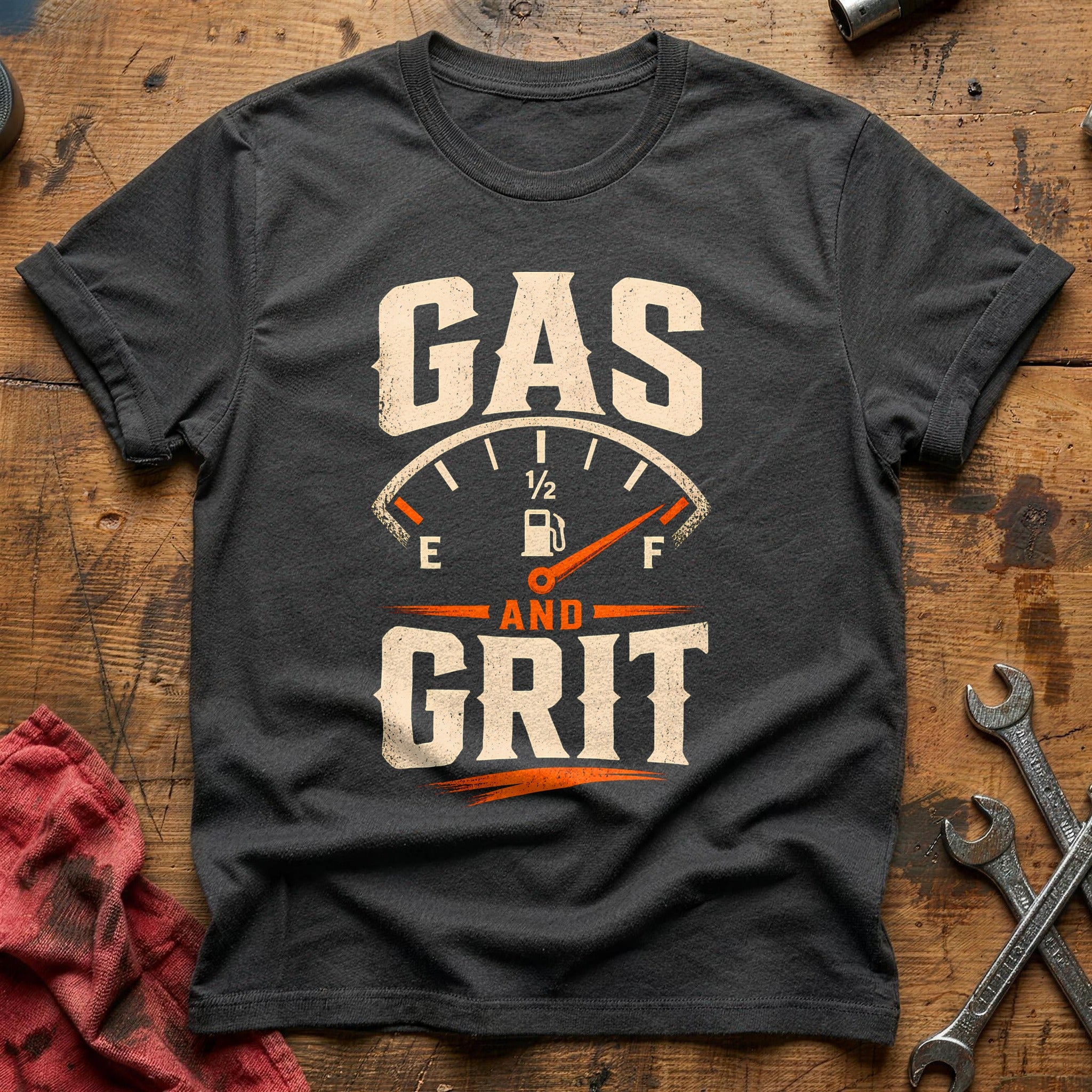 Gas And Grit 60 T-Shirt - Charcoal