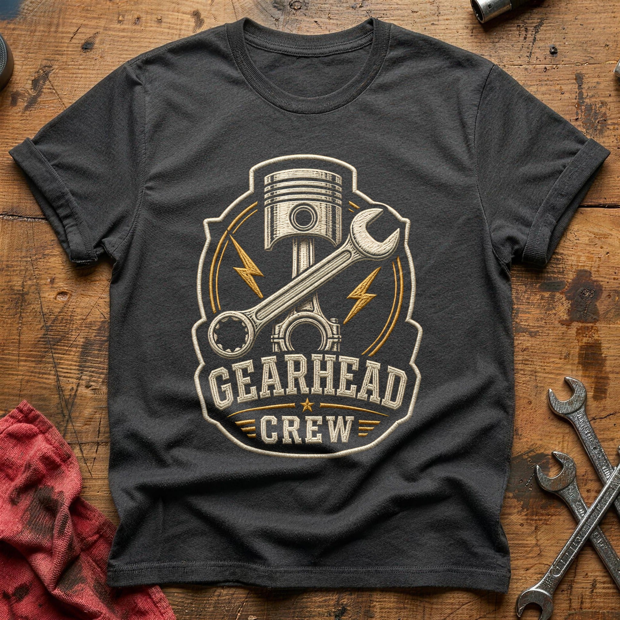 Gearhead Crew T-Shirt - Charcoal