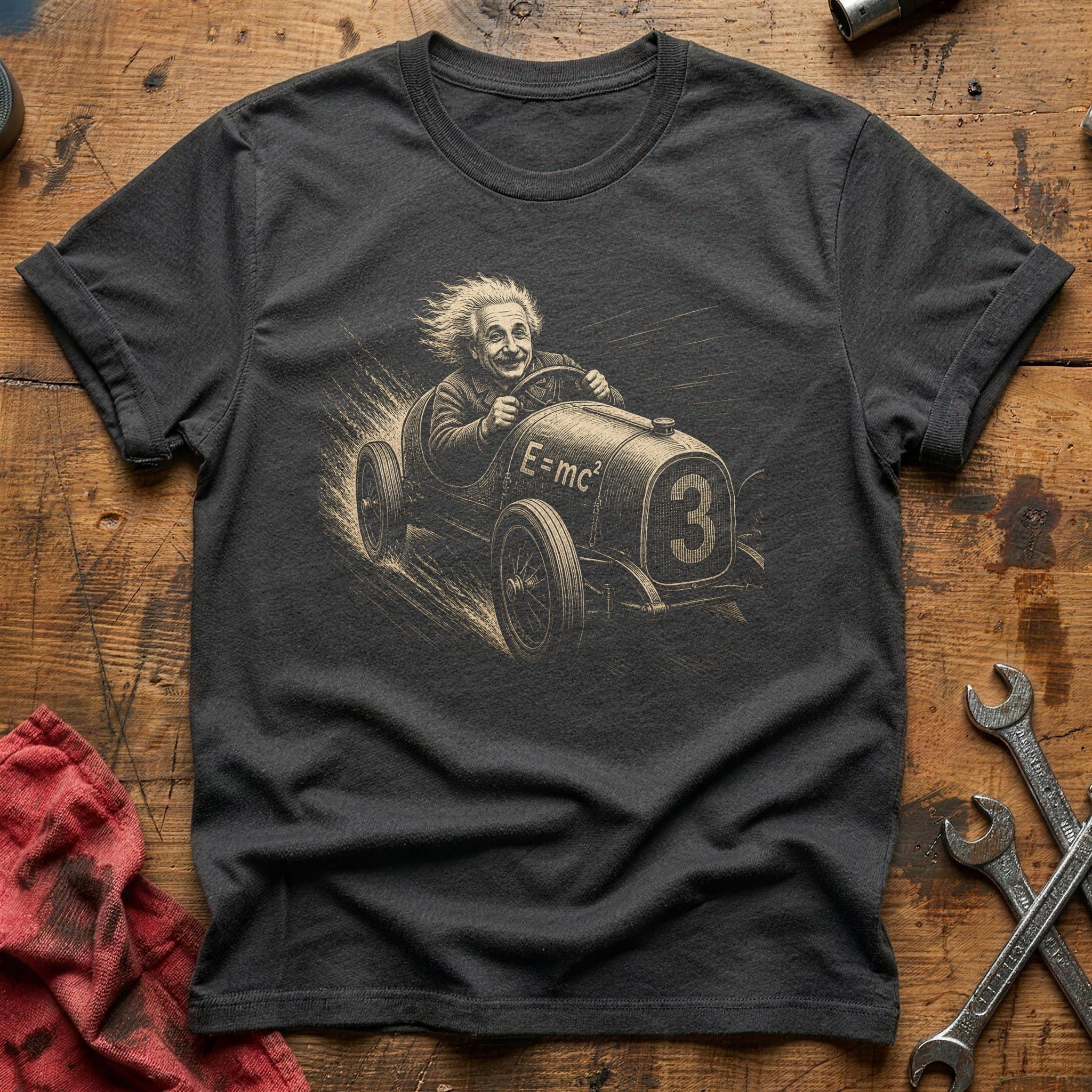 Genius at Full Throttle T-Shirt - Charcoal