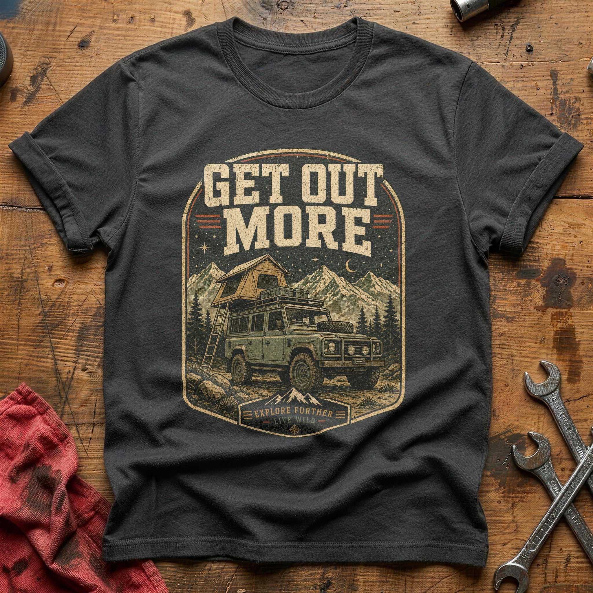 Get Out More T-Shirt - Charcoal
