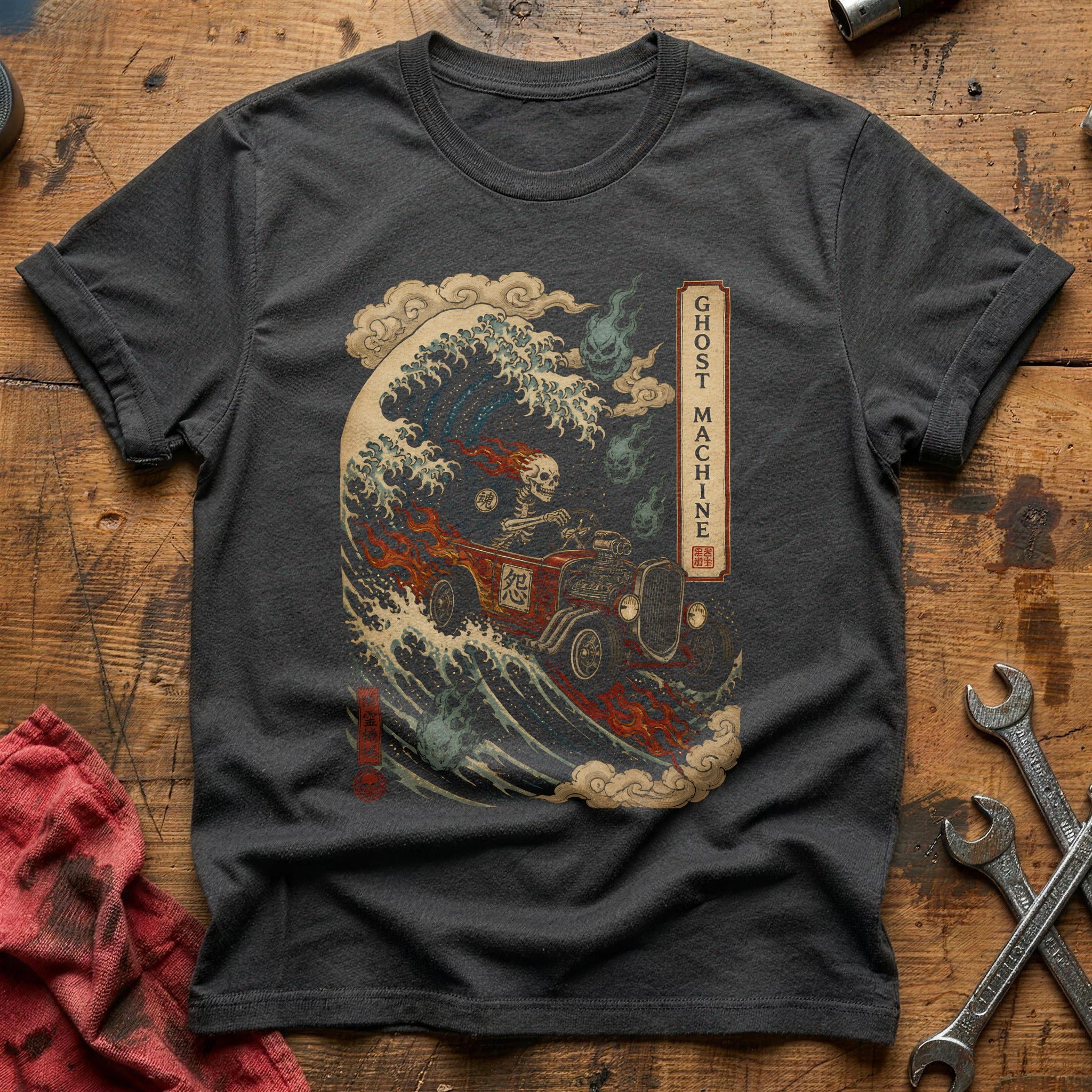 Ghost Machine 70 T-Shirt - Charcoal