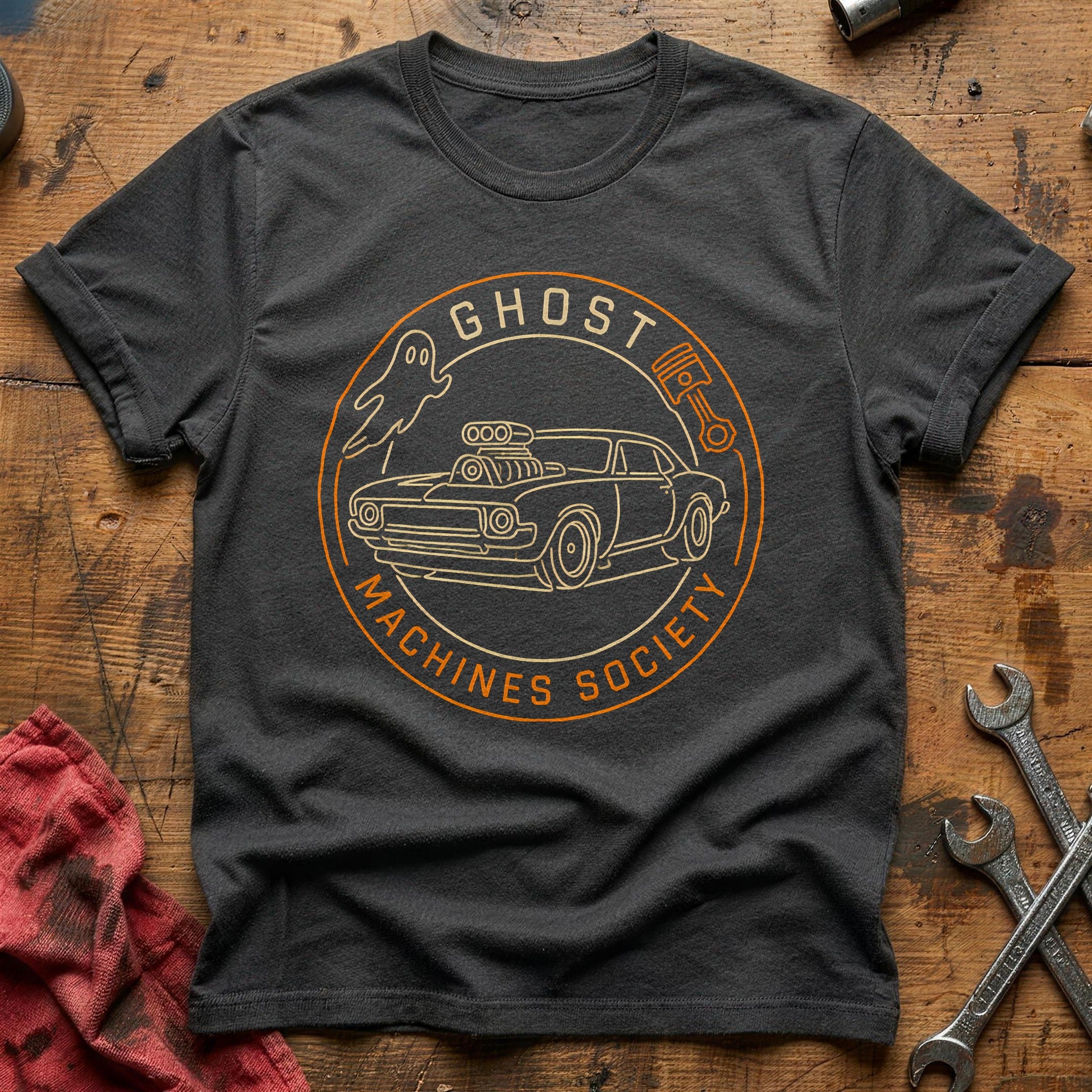 Ghost Machines Society 35 T-Shirt - Charcoal