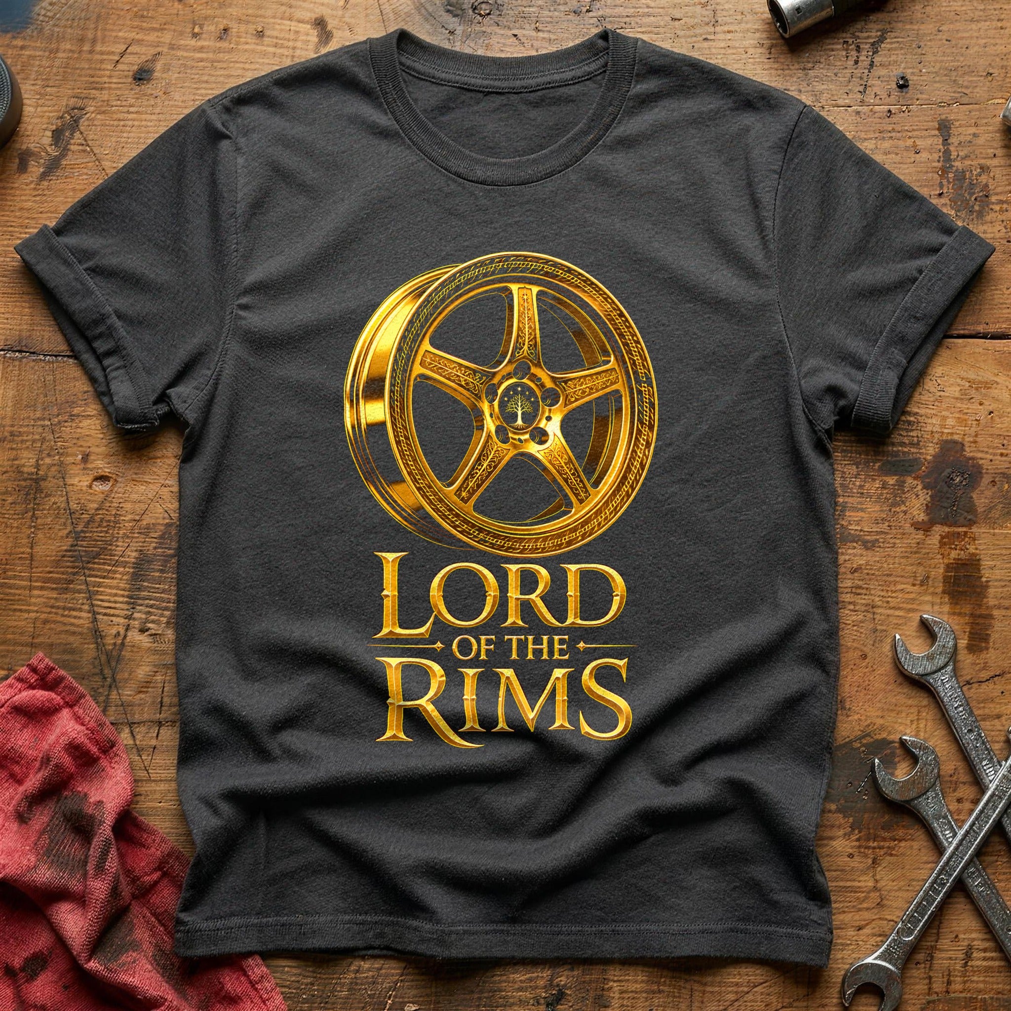Golden Spoke Royalty T-Shirt - Charcoal