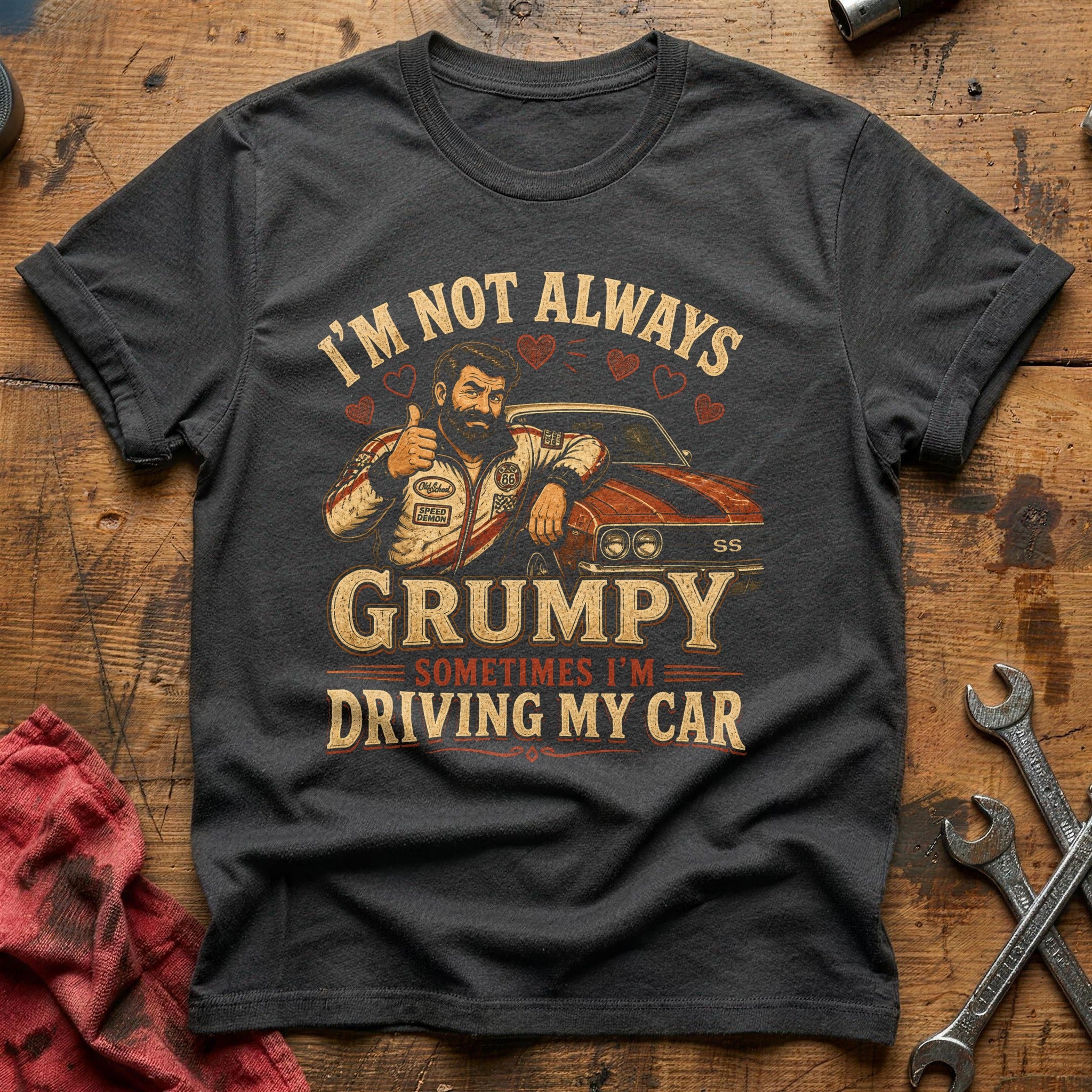Grumpy & Gassed T-Shirt - Charcoal