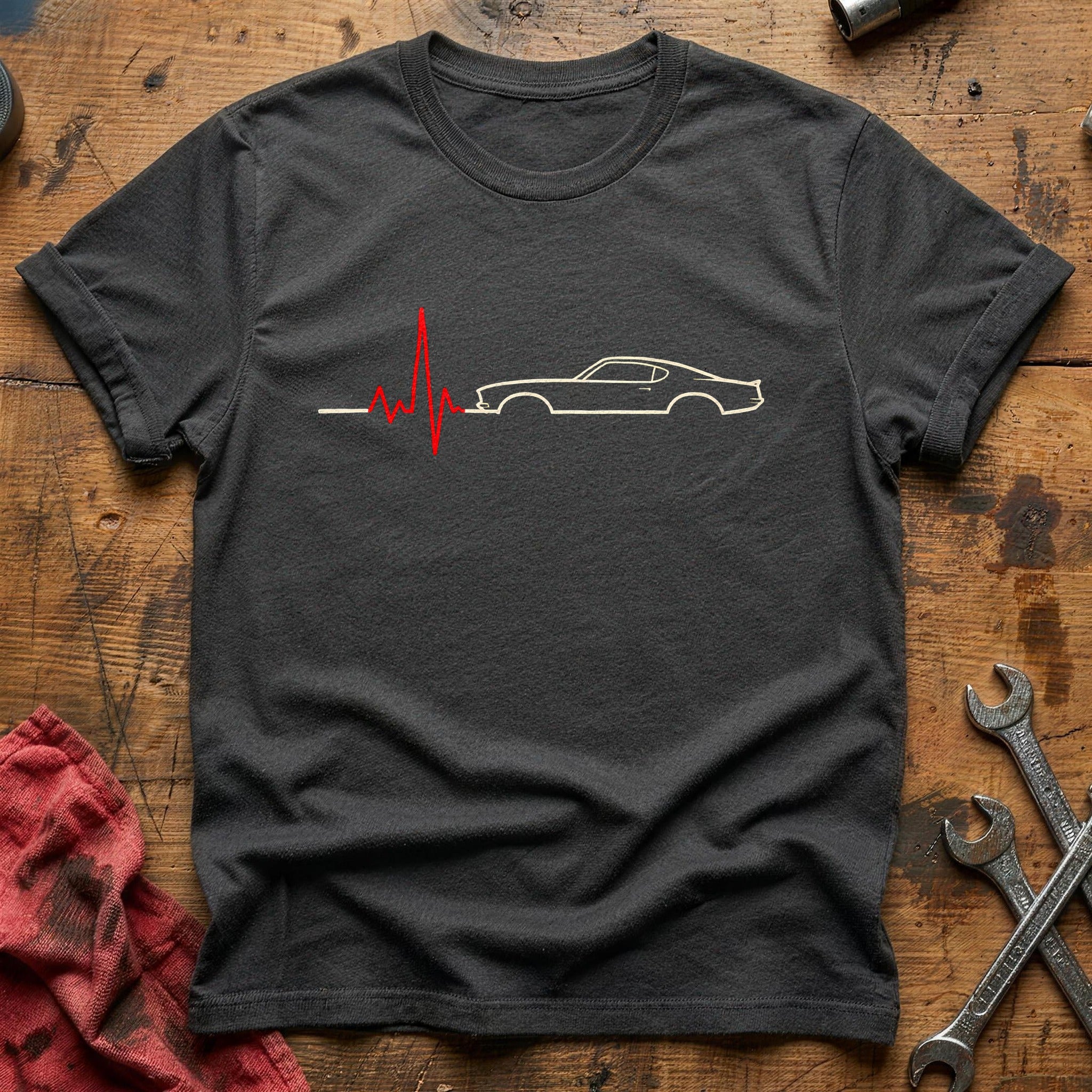 Heartbeat Shift T-Shirt - Charcoal