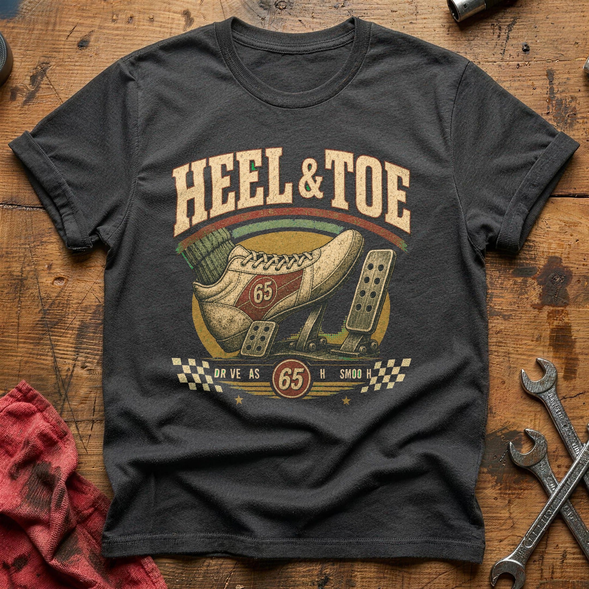 Heel & Toe T-Shirt - Charcoal