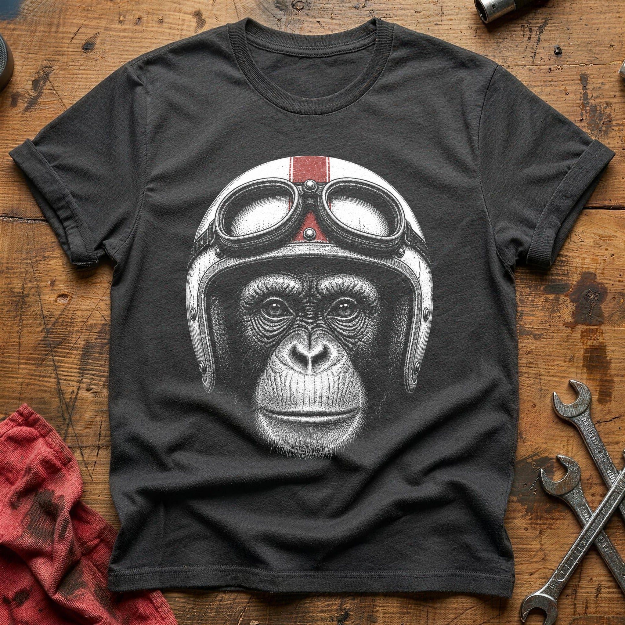 Helmet Head T-Shirt - Charcoal