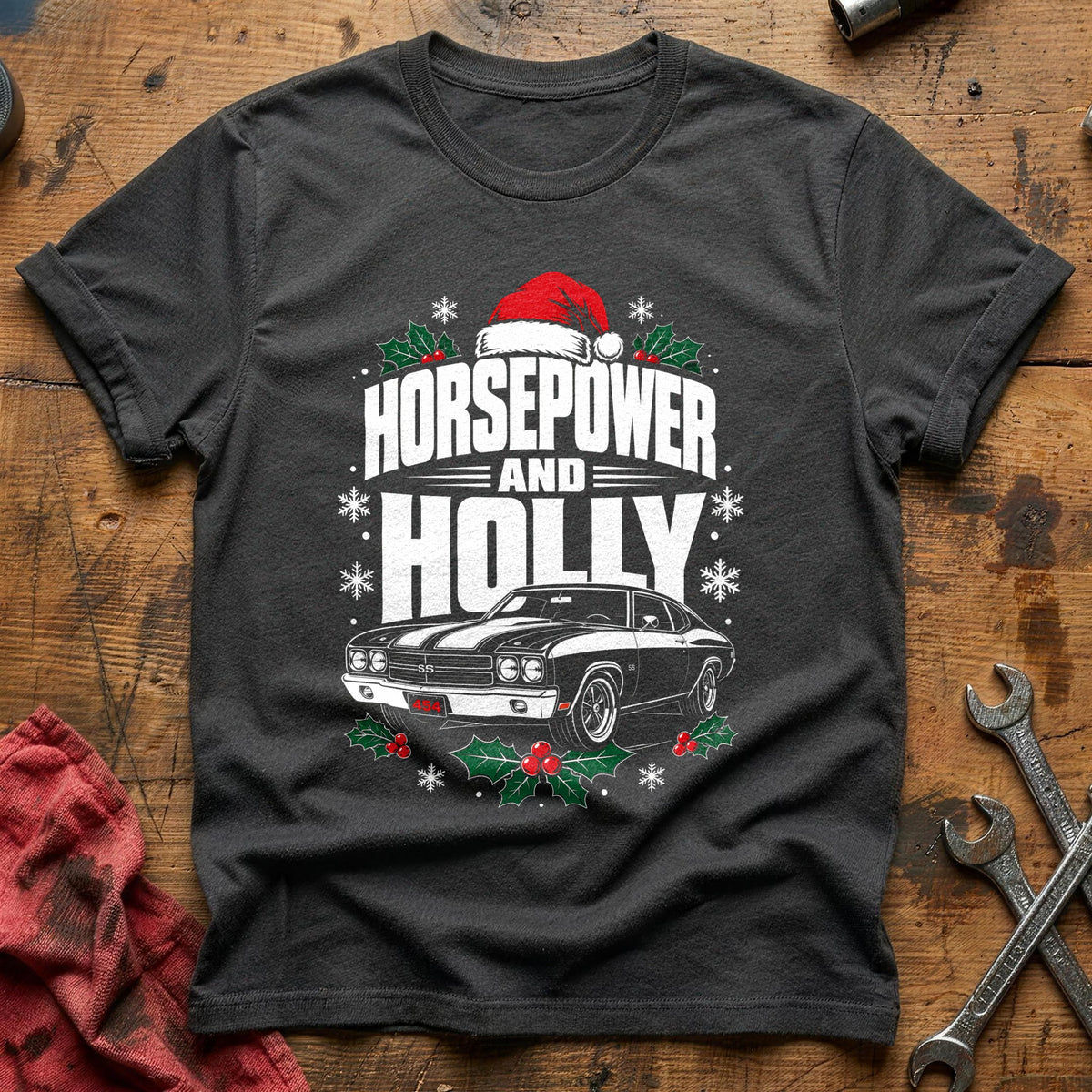 Horsepower And Holly 31 T-Shirt - Charcoal