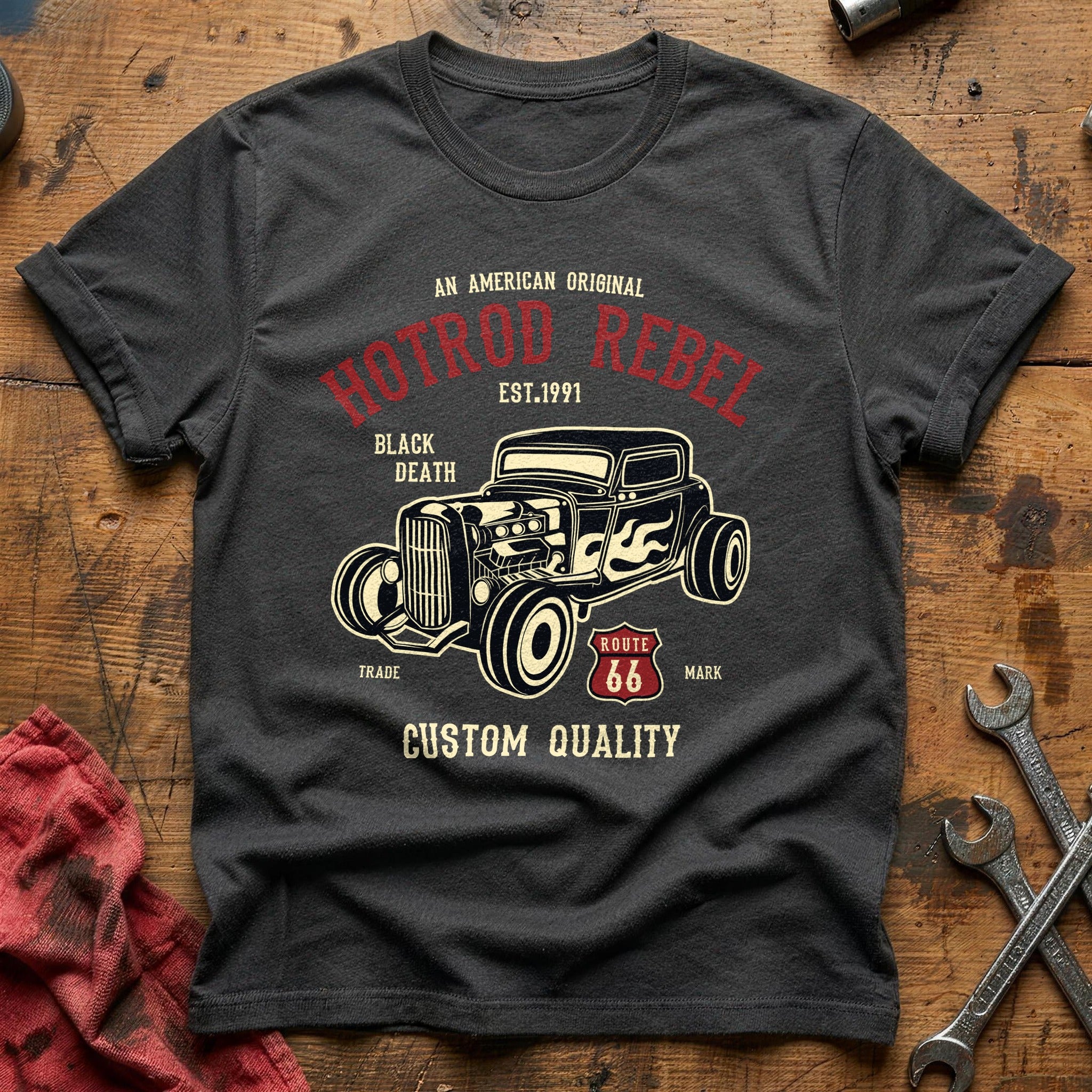 Hot rod rebel T-Shirt - Charcoal
