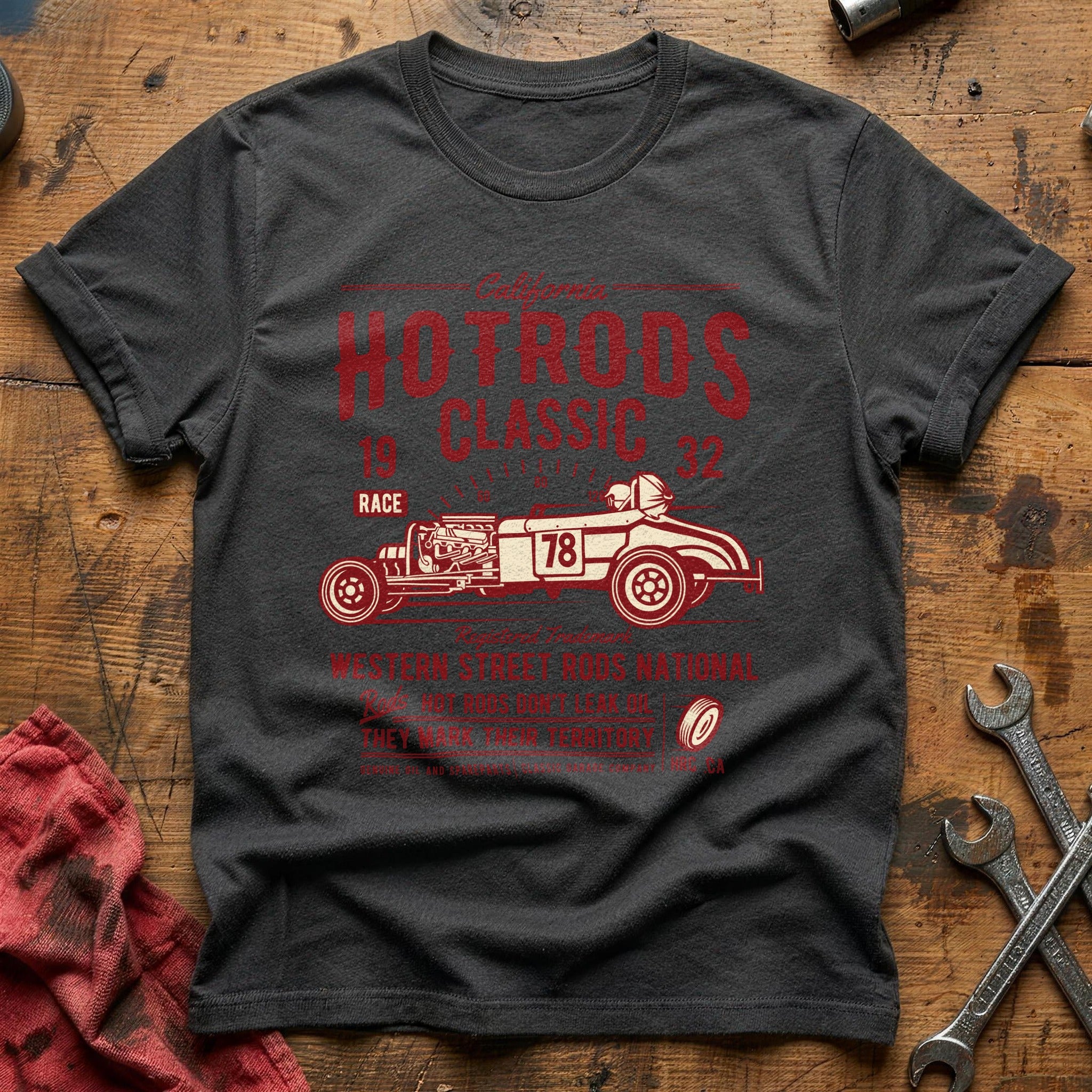 Hot rods race classic T-Shirt - Charcoal