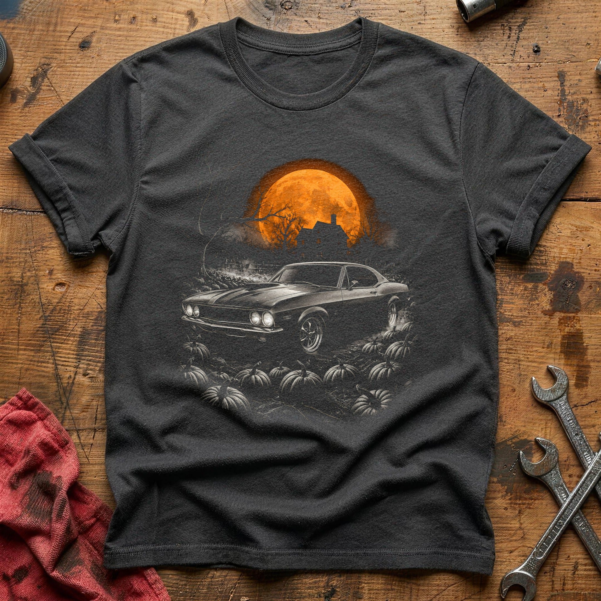 Hotrod Pumpkin Patch 79 T-Shirt - Charcoal