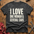 I Love One Woman And Several Cars 14 T-Shirt - Charcoal