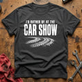 I'd Rather Be At The Car Show 85 T-Shirt - Charcoal